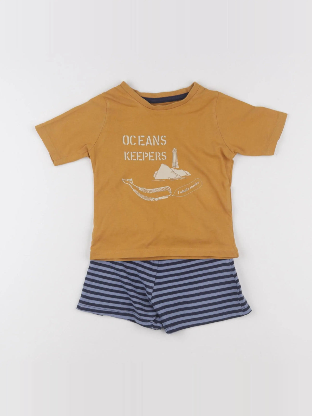 Vertbaudet - pyjama coton jaune - 2 ans