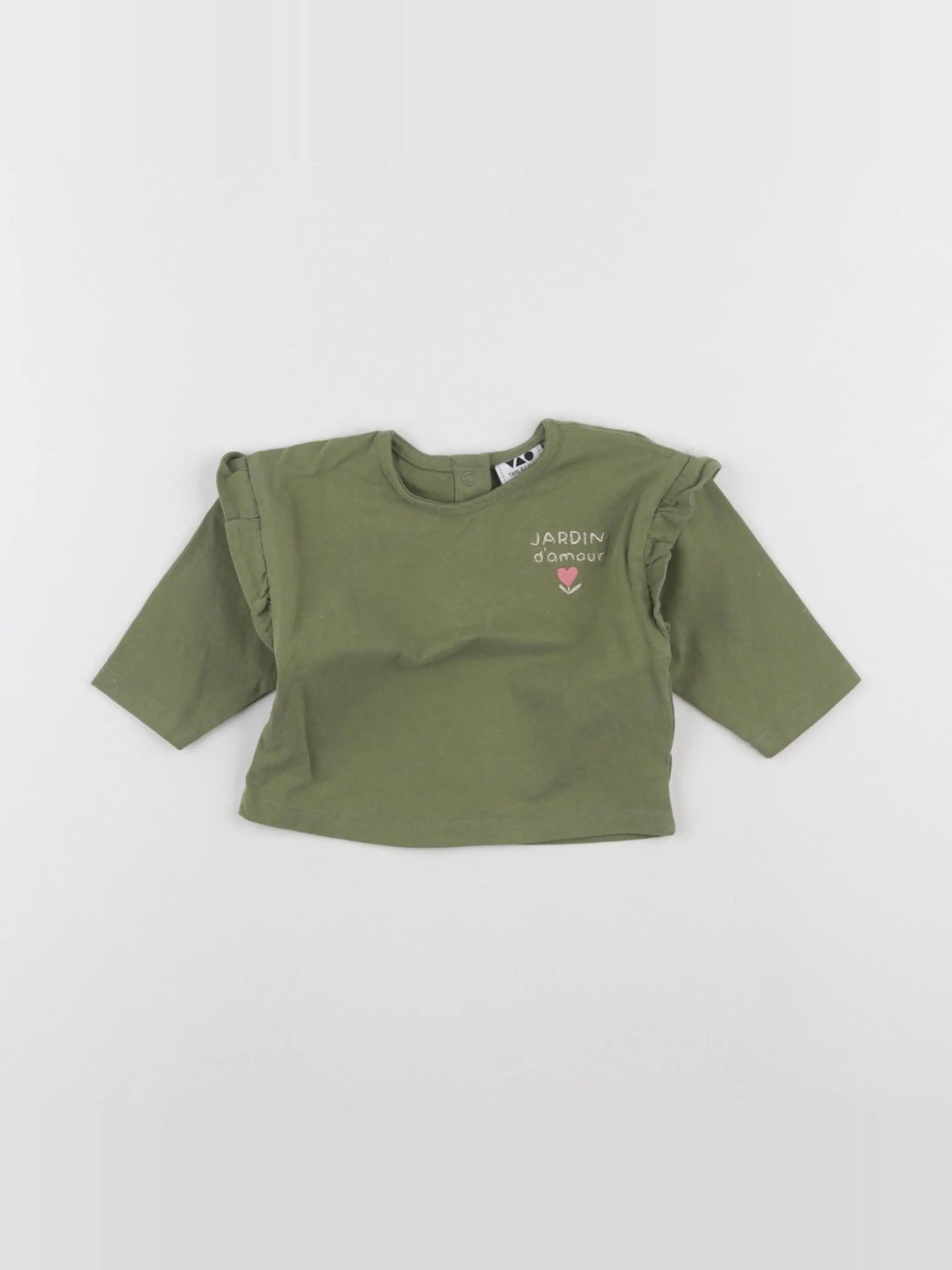 Tape à l'oeil - tee-shirt vert - 3 mois