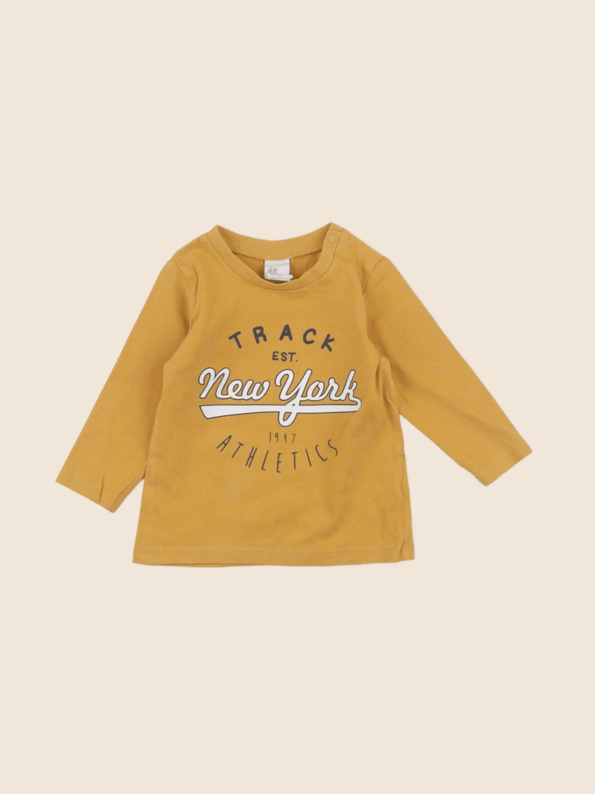 H&M - tee-shirt jaune - 3/6 mois
