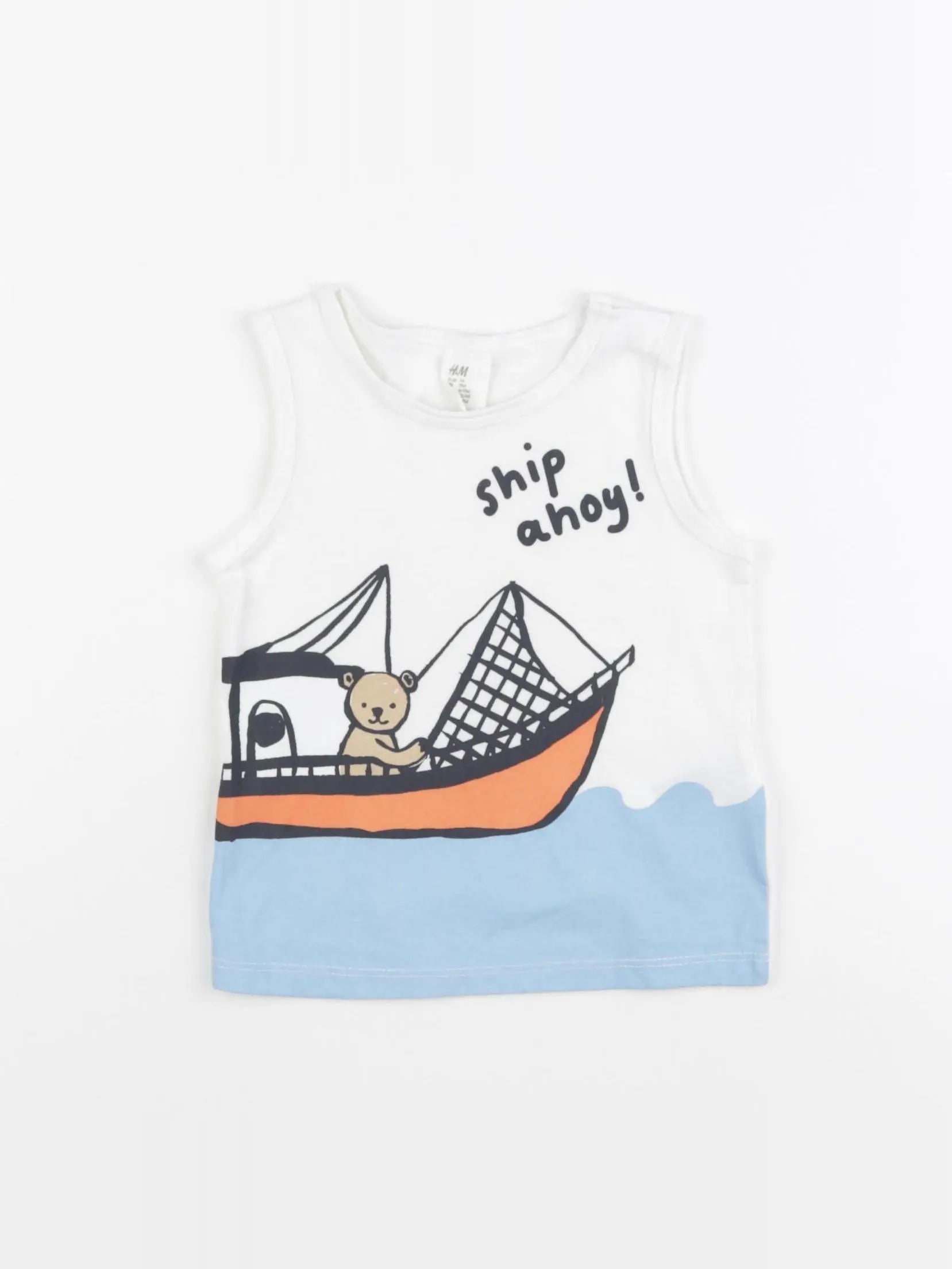 H&M - débardeur multicolore - 6/9 mois