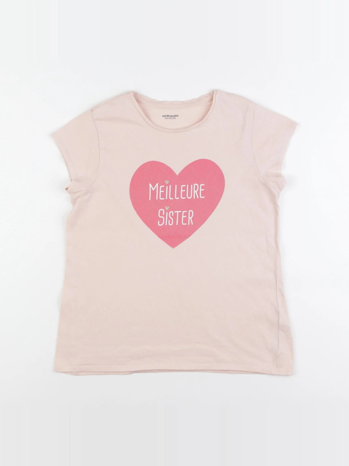 Vertbaudet - tee-shirt rose - 12 ans