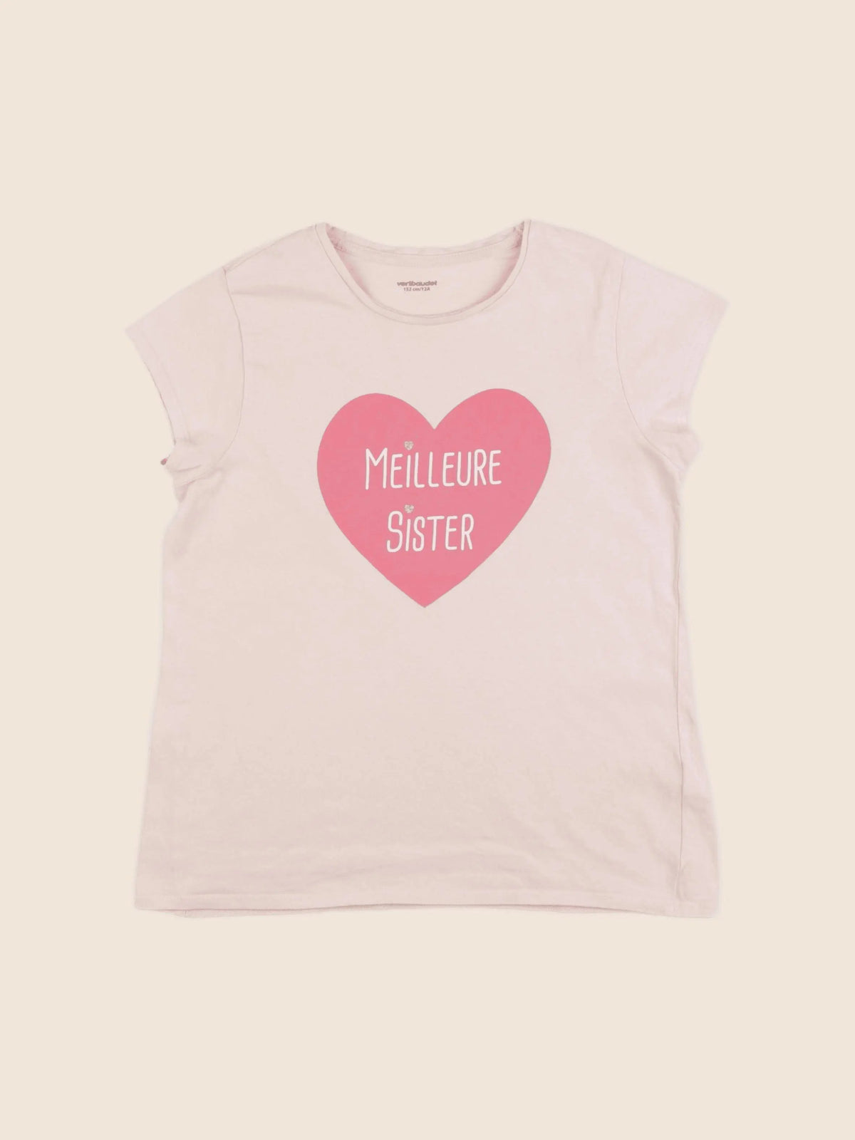 Vertbaudet - tee-shirt rose - 12 ans