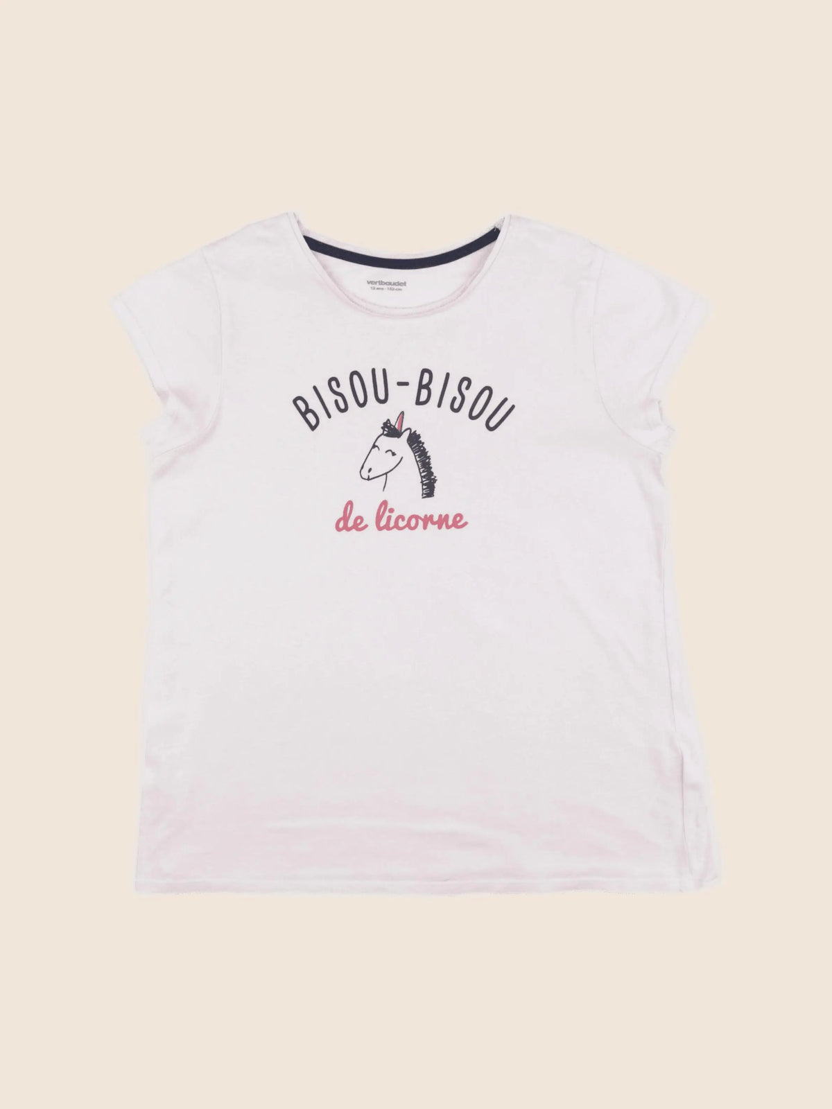 Vertbaudet - tee-shirt rose - 12 ans
