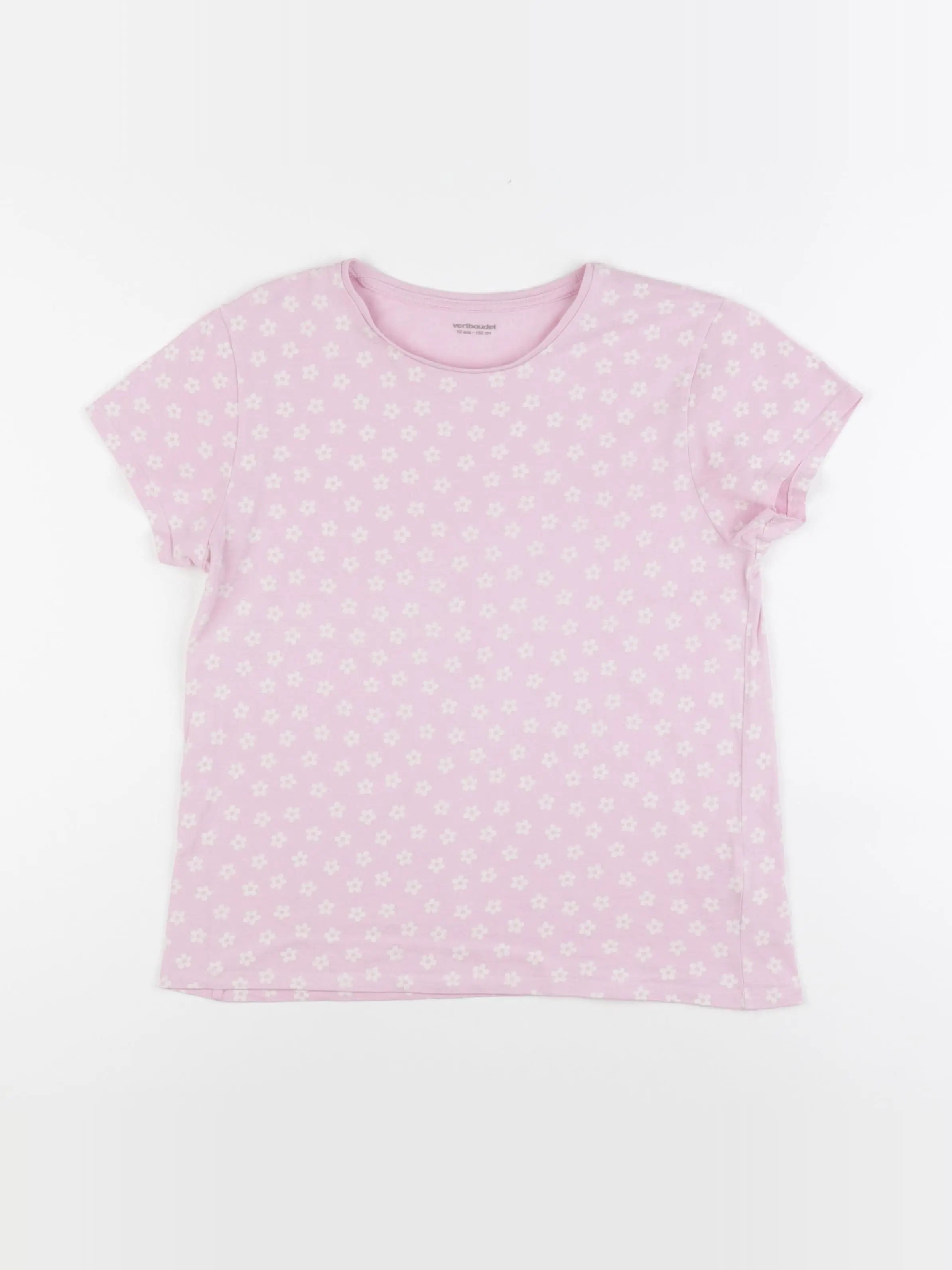 Vertbaudet - tee-shirt rose - 12 ans