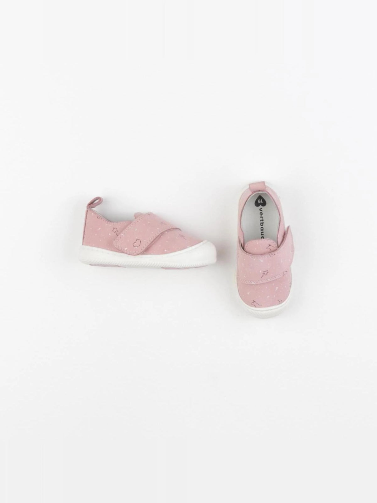 Vertbaudet - chaussons rose - pointure 19