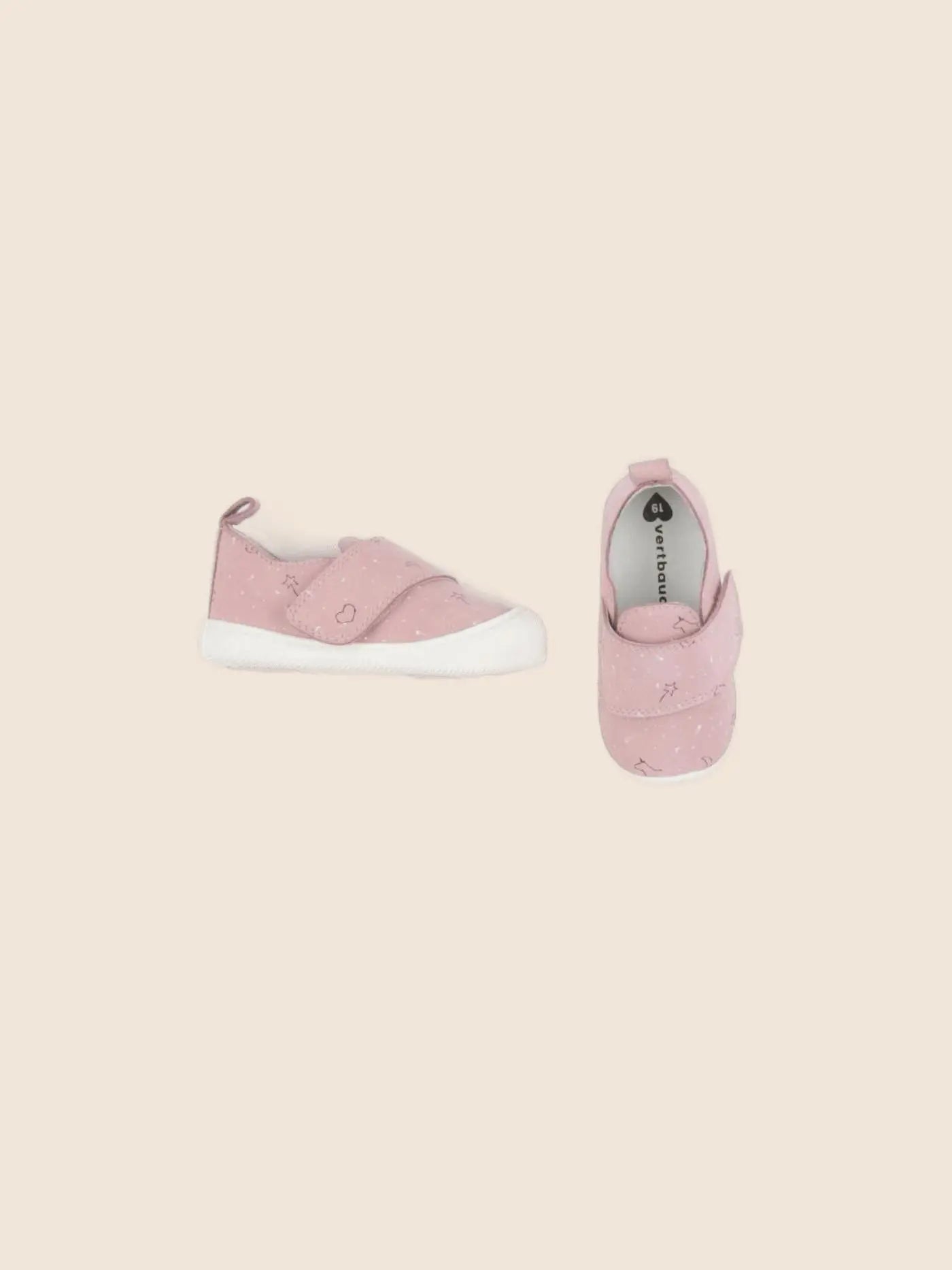 Vertbaudet - chaussons rose - pointure 19
