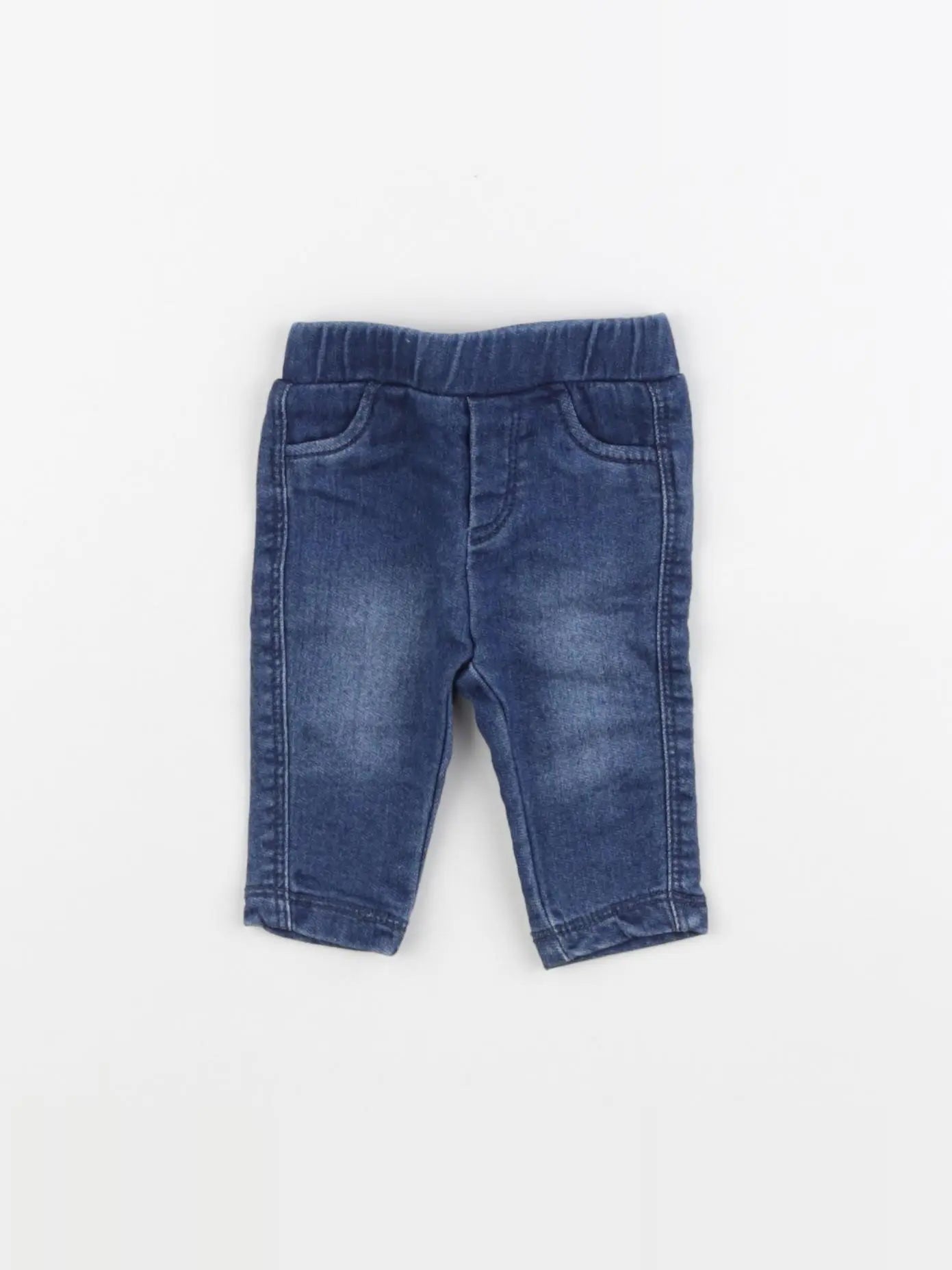 Vertbaudet - jegging bleu - 1 mois