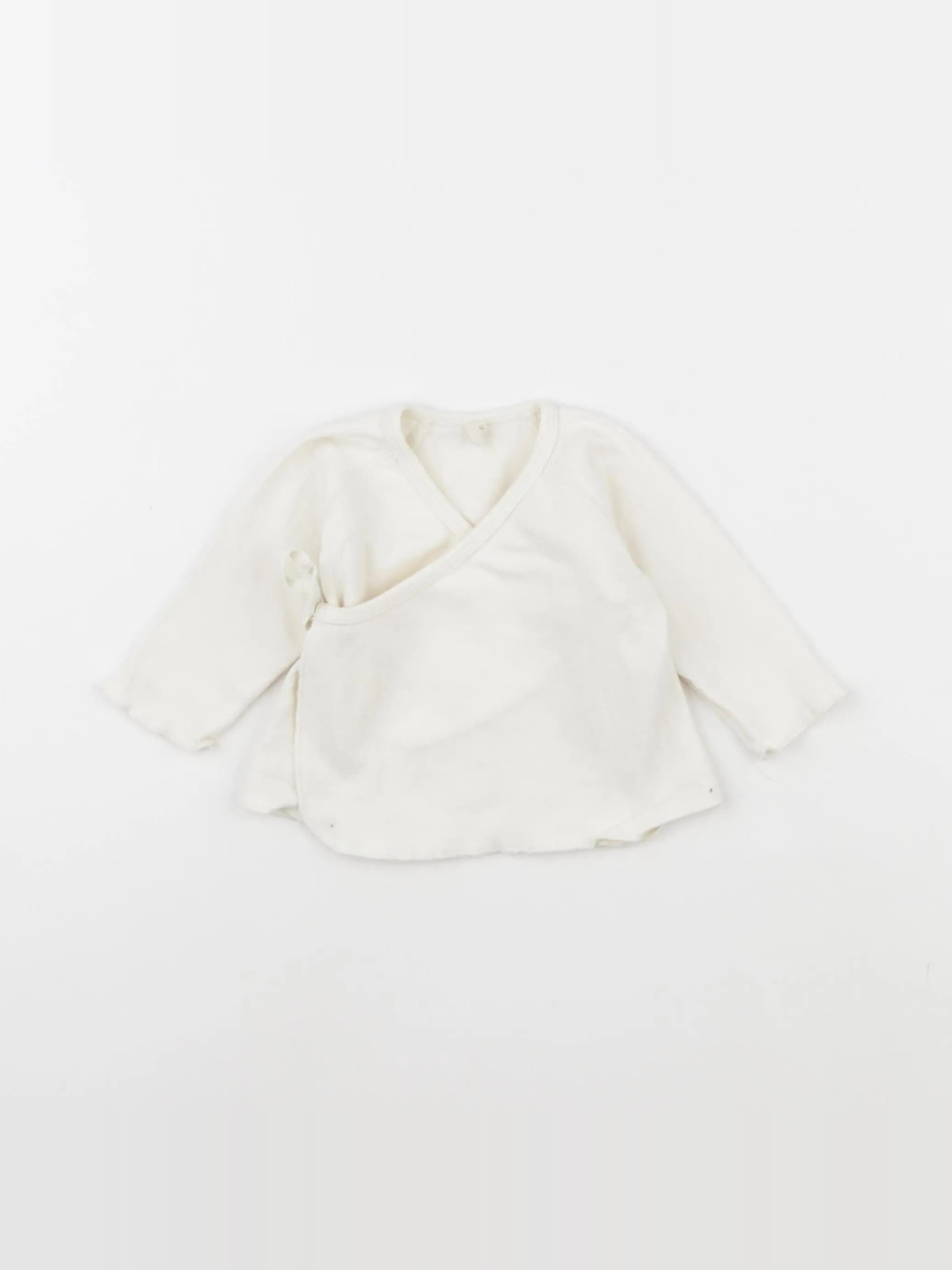 Quincy Mae - tee-shirt beige - 3/6 mois