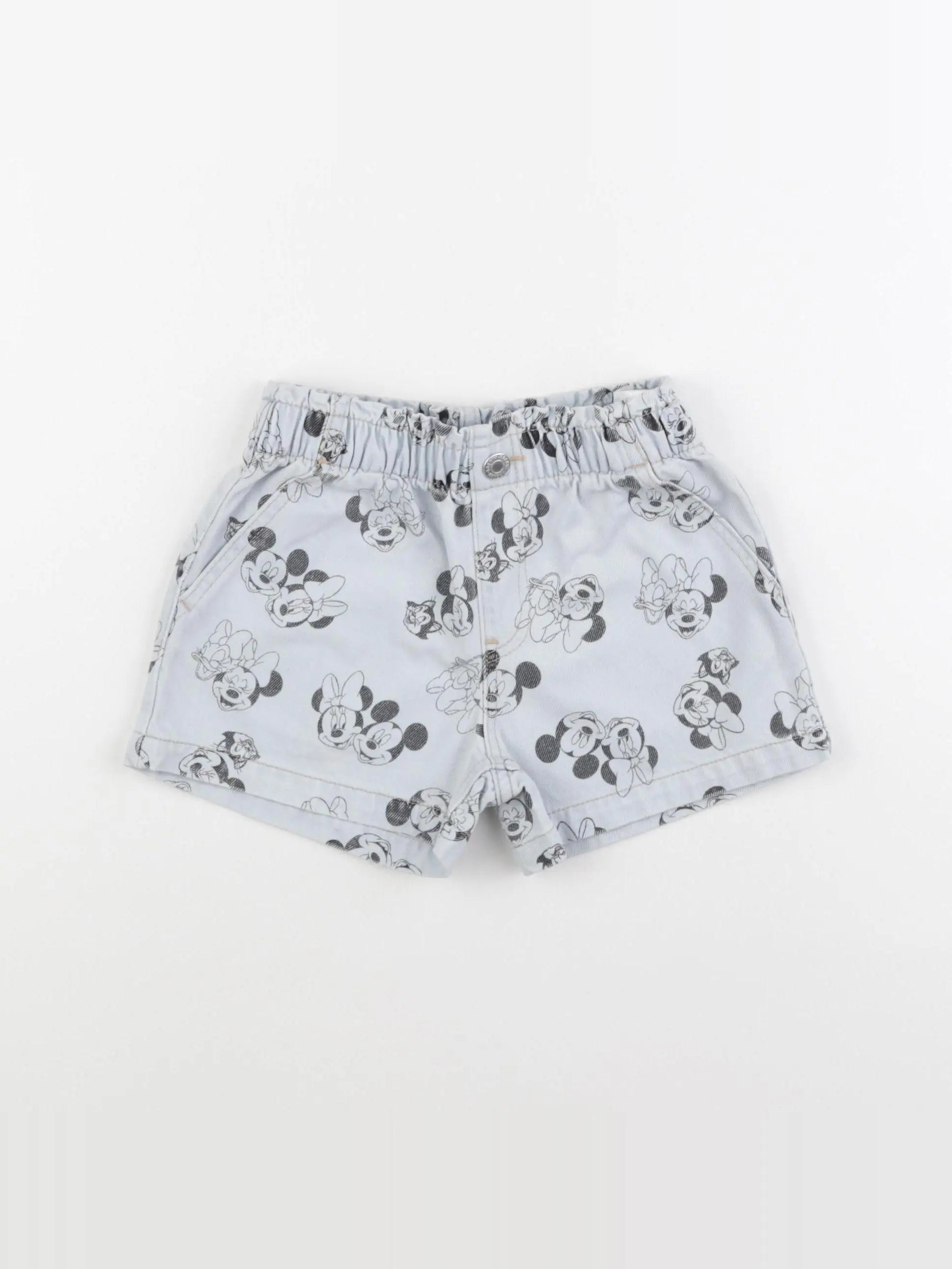 H&M - short bleu - 3/4 ans