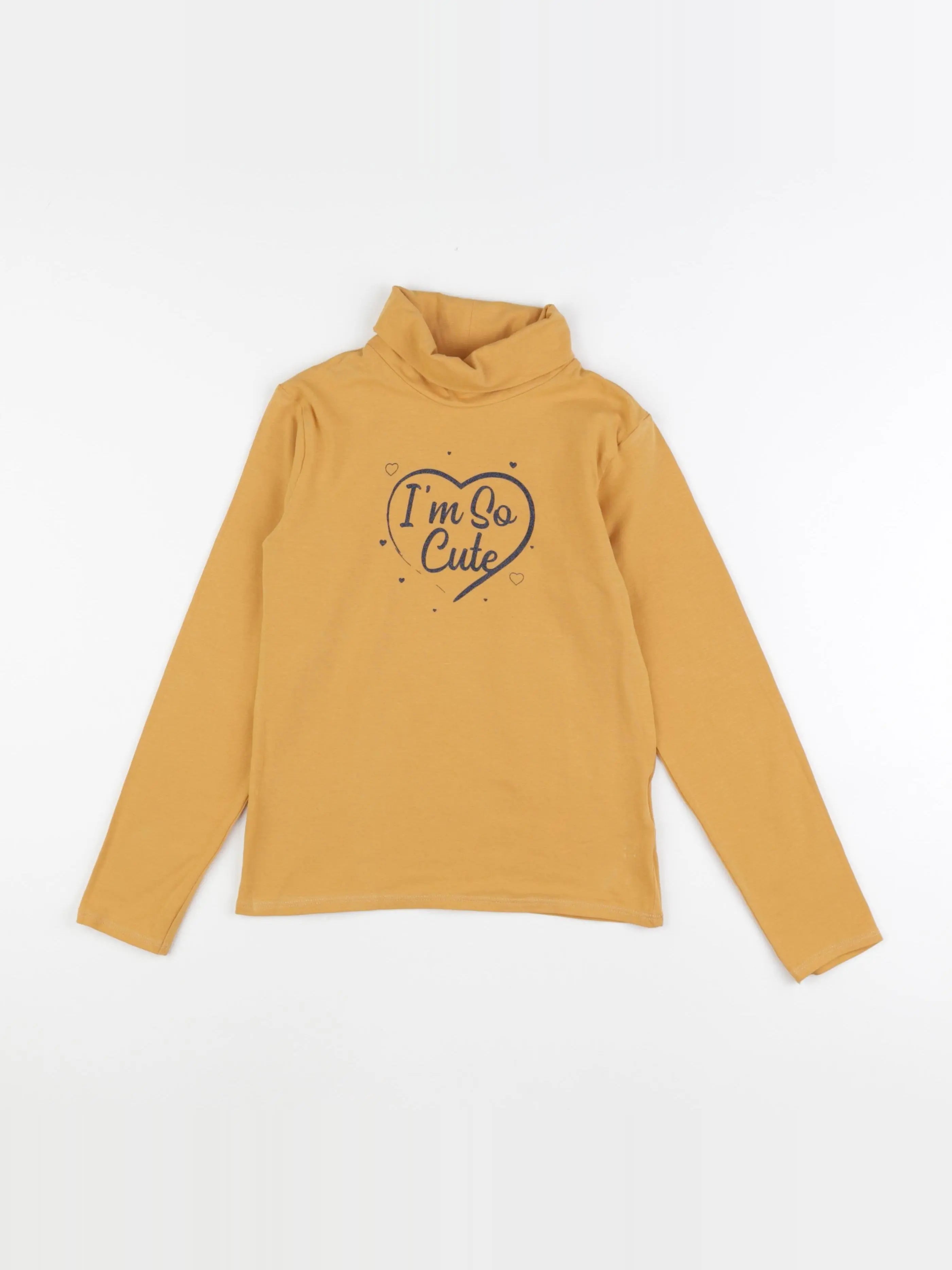 Vertbaudet - sous-pull jaune - 8 ans