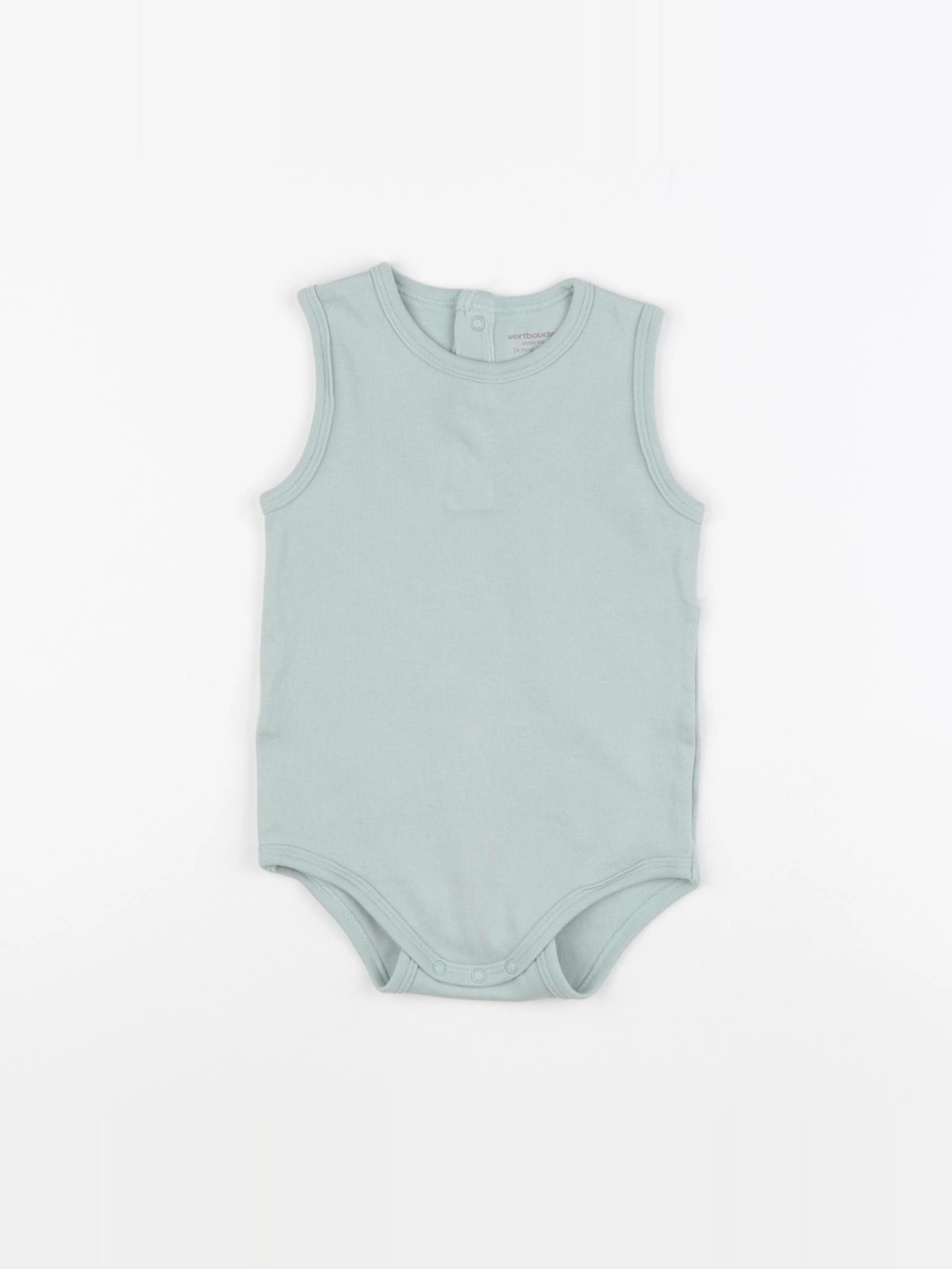 Vertbaudet - body bleu - 24 mois