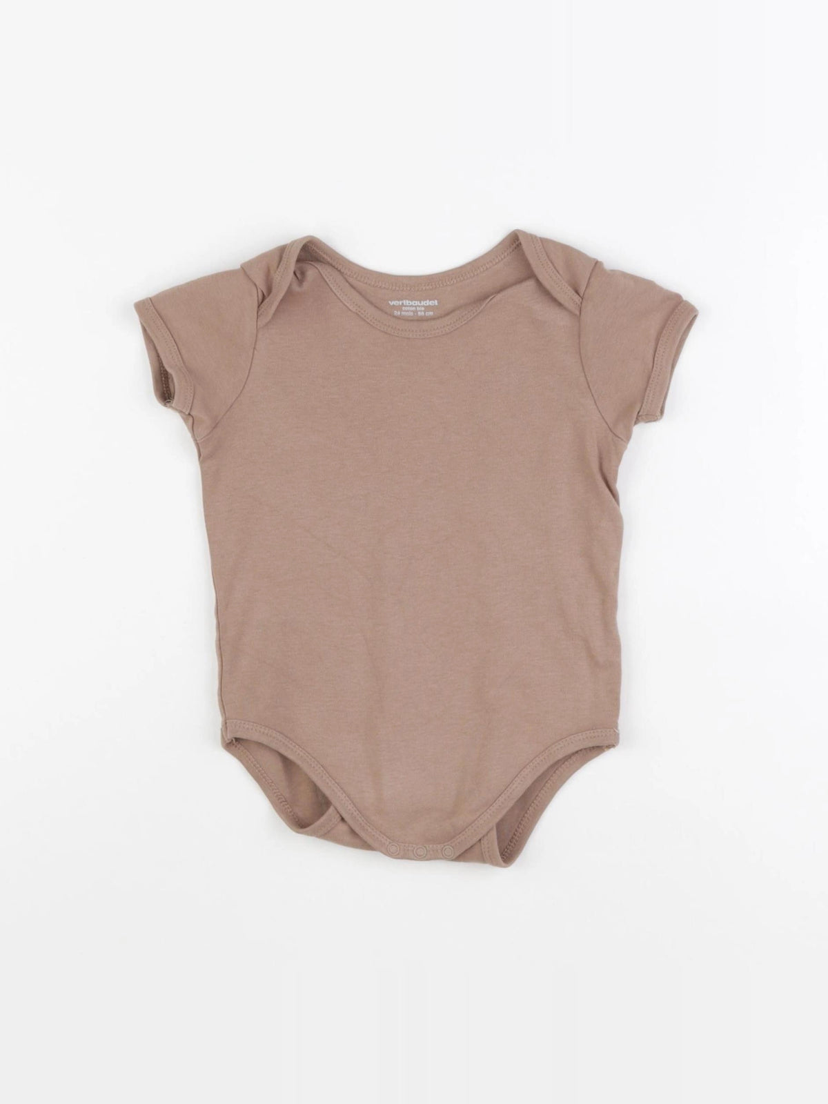 Vertbaudet - body marron - 24 mois