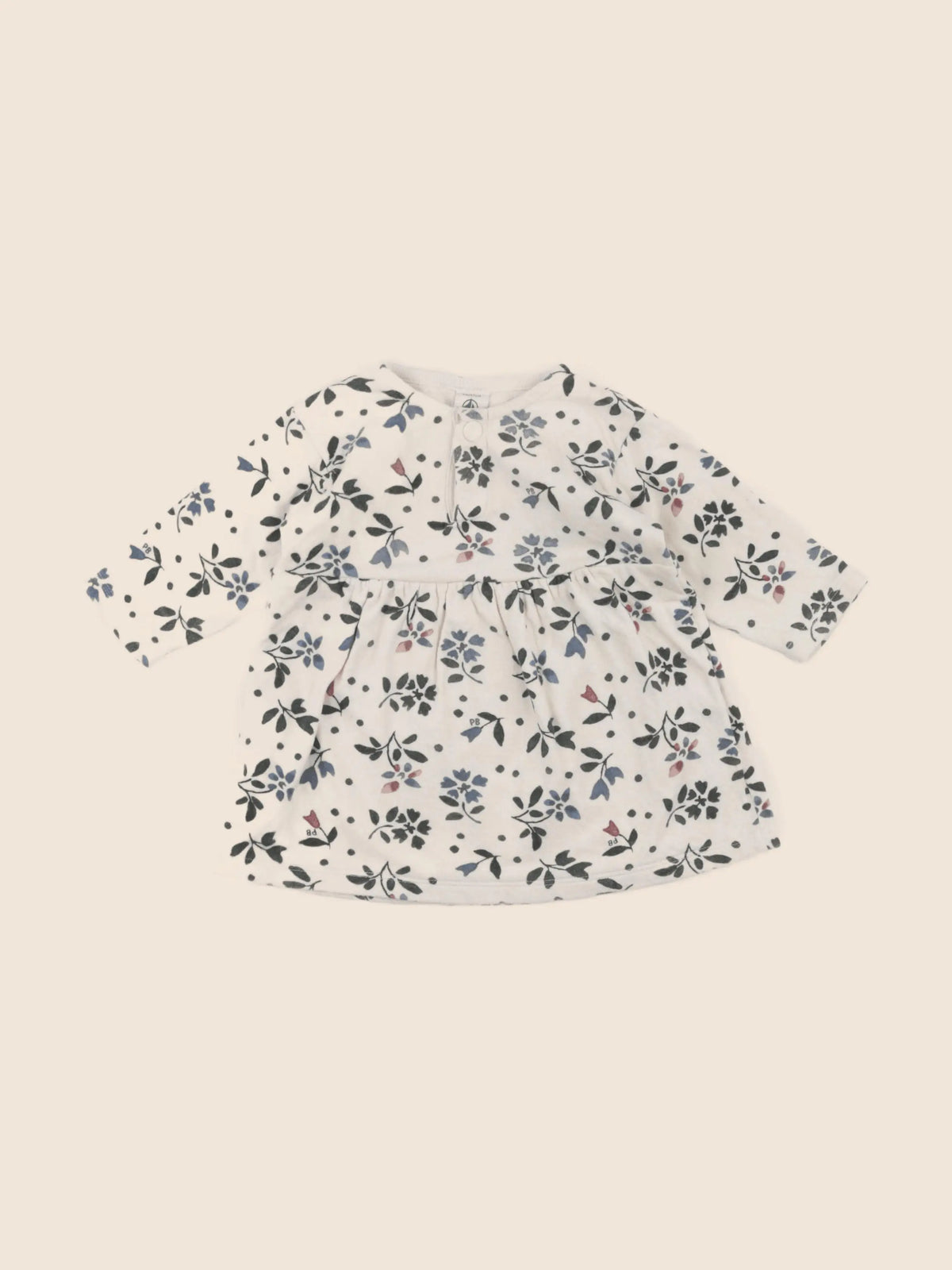 Petit Bateau - robe beige - 6 mois