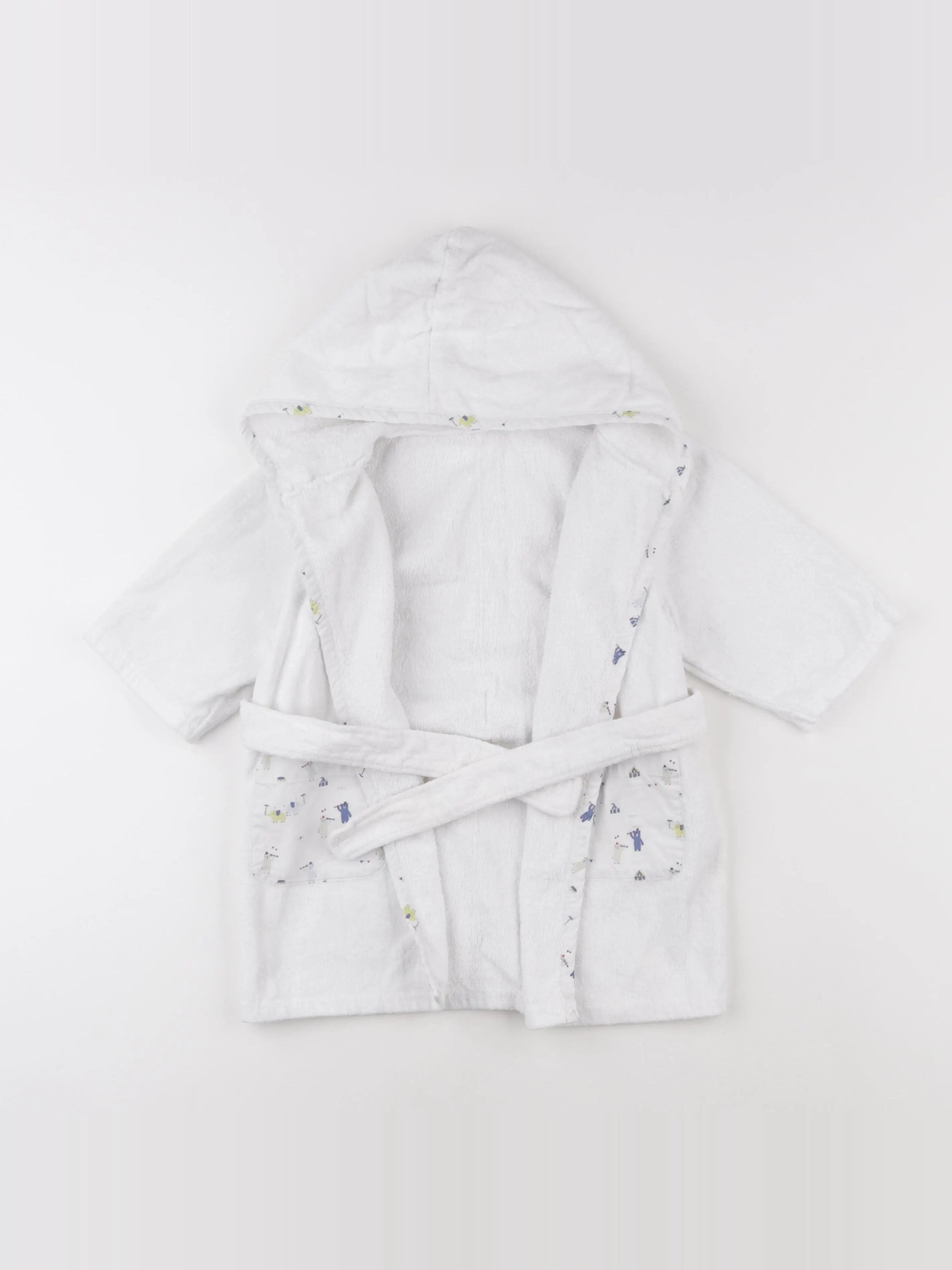 Boutchou - peignoir blanc - 12/18 mois