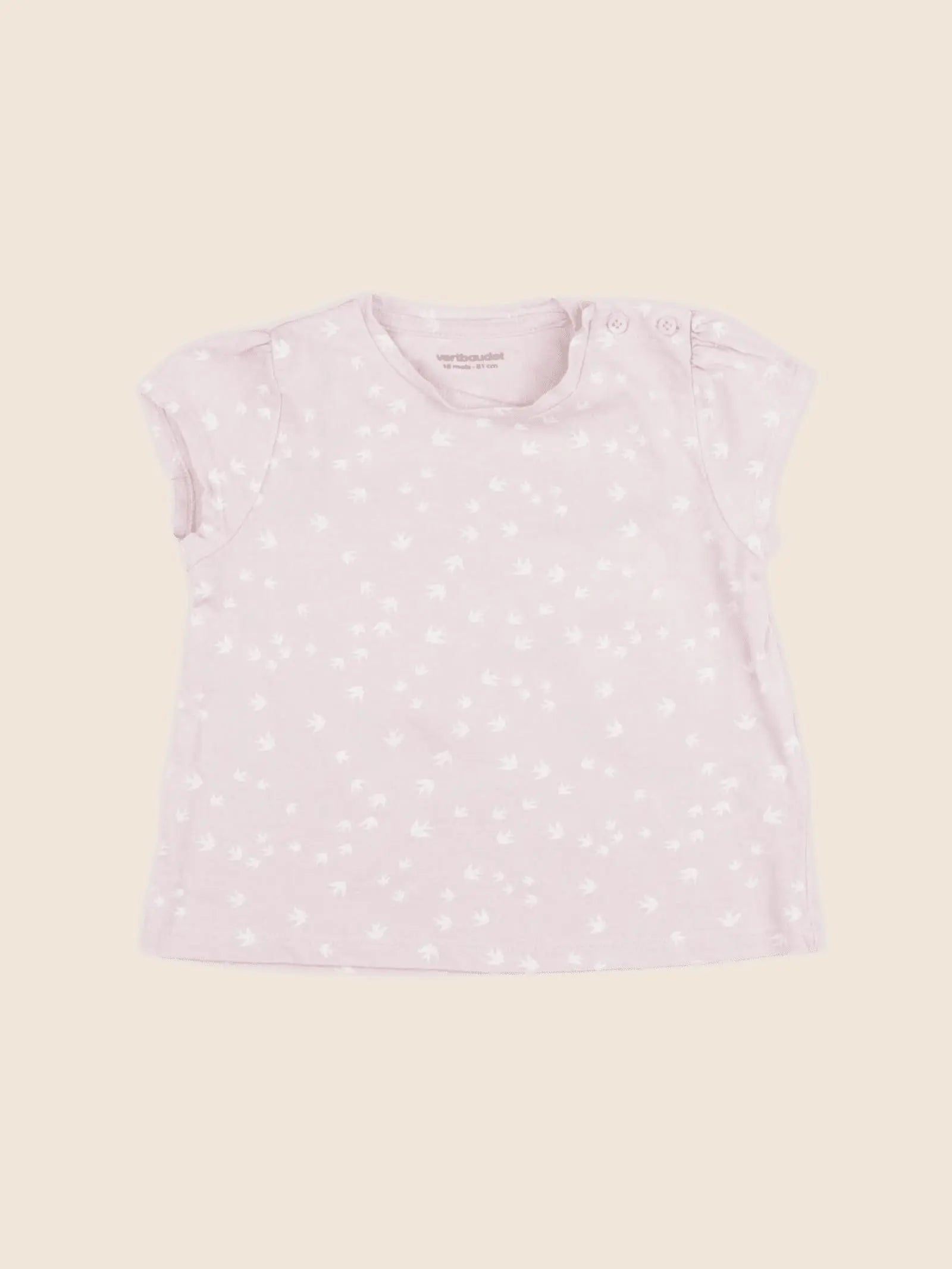 Vertbaudet - tee-shirt rose - 18 mois