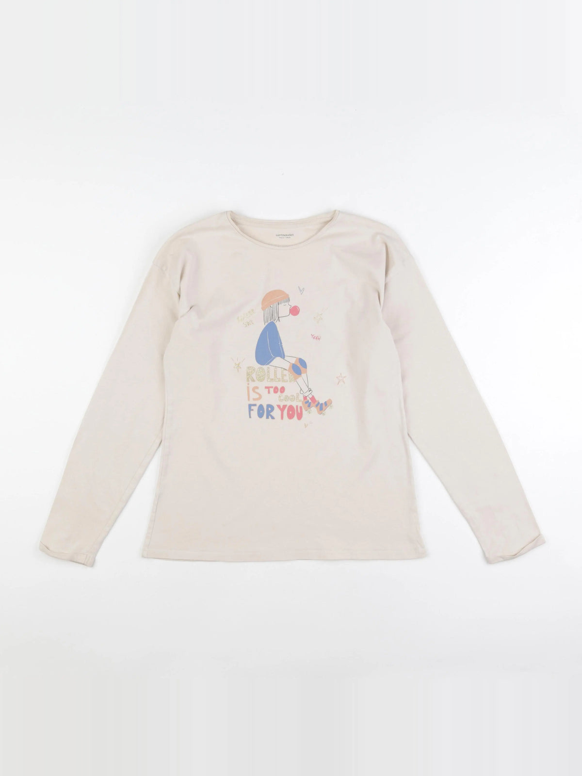 Vertbaudet - tee-shirt multicolore - 14 ans