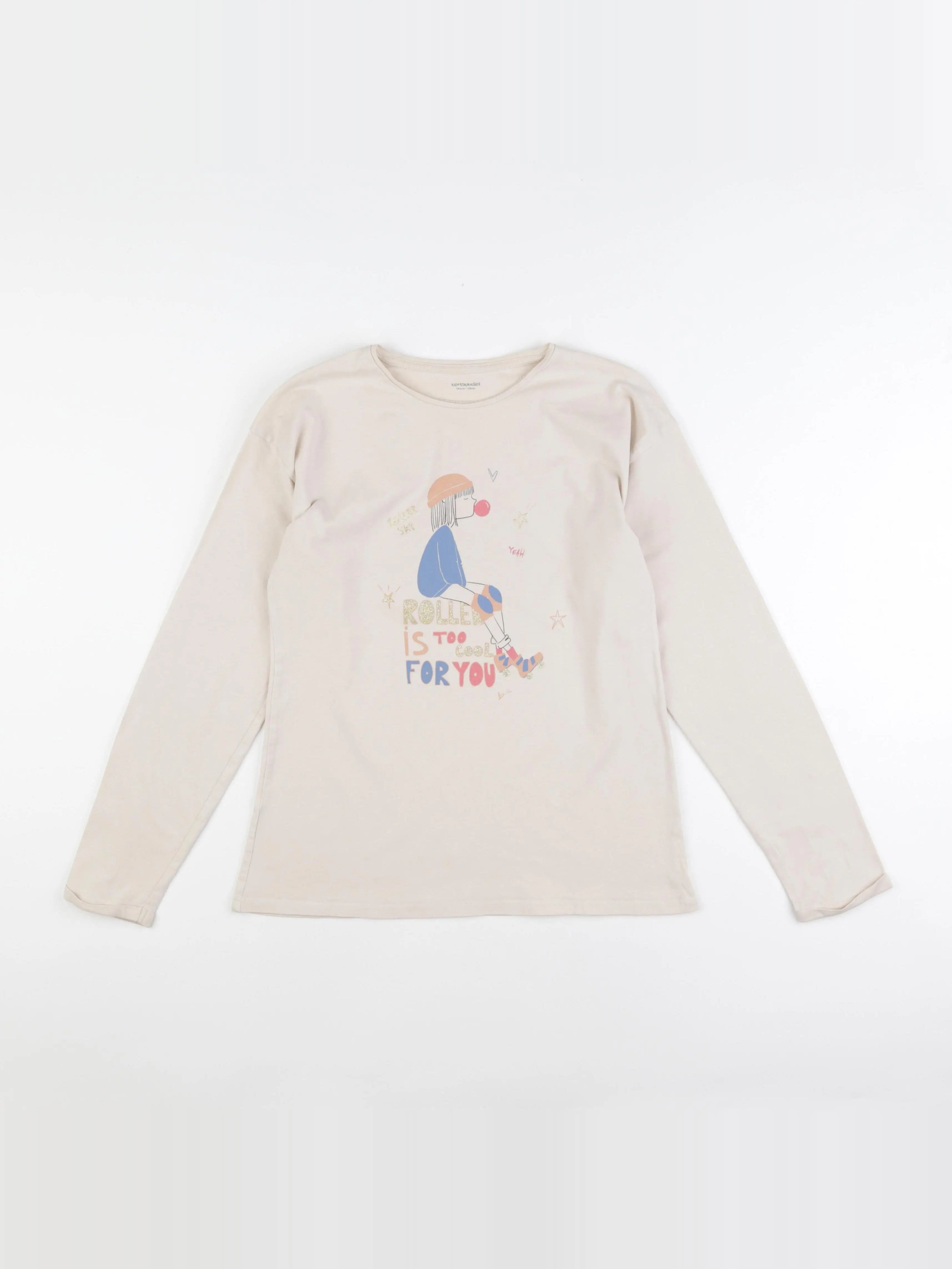 Vertbaudet - tee-shirt multicolore - 14 ans