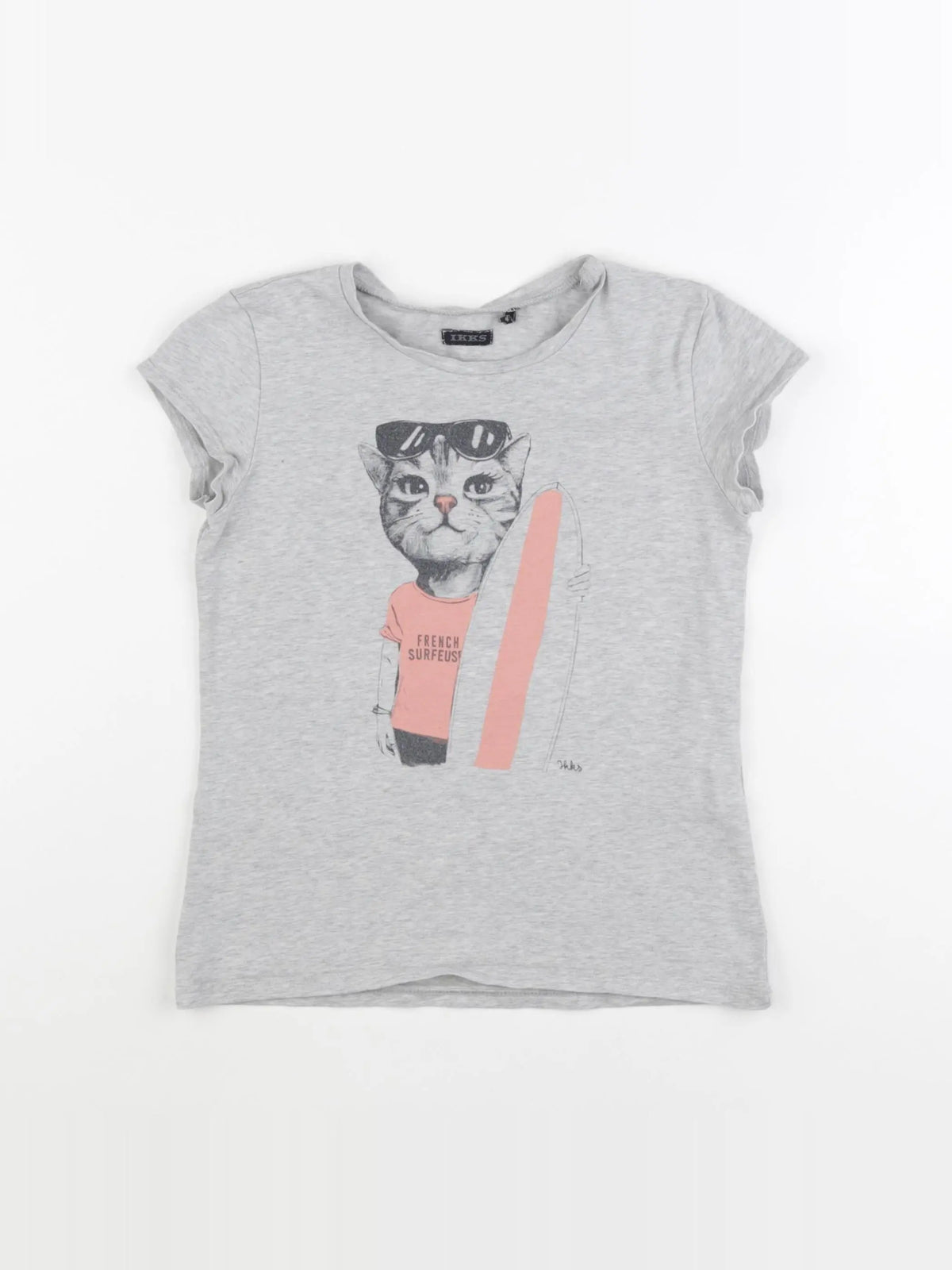 IKKS - tee-shirt gris - 10 ans