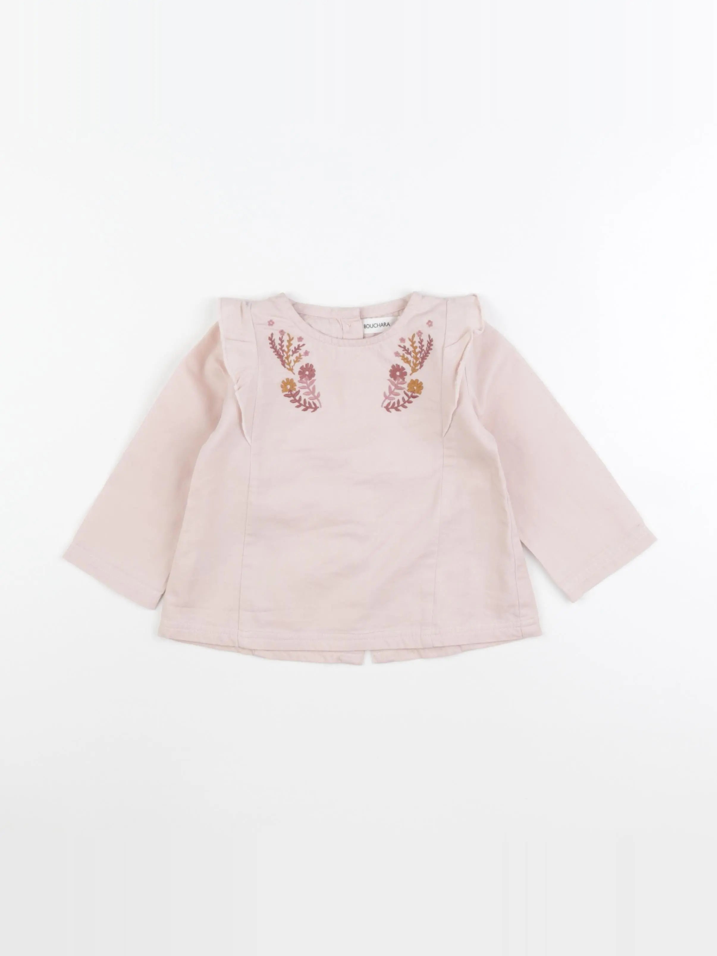 Bouchara - blouse rose - 12 mois