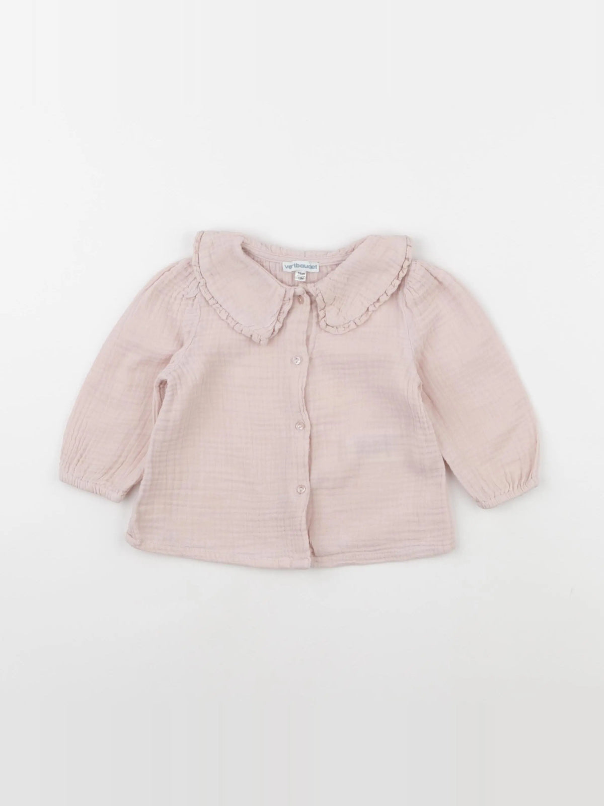 Vertbaudet - blouse rose - 12 mois