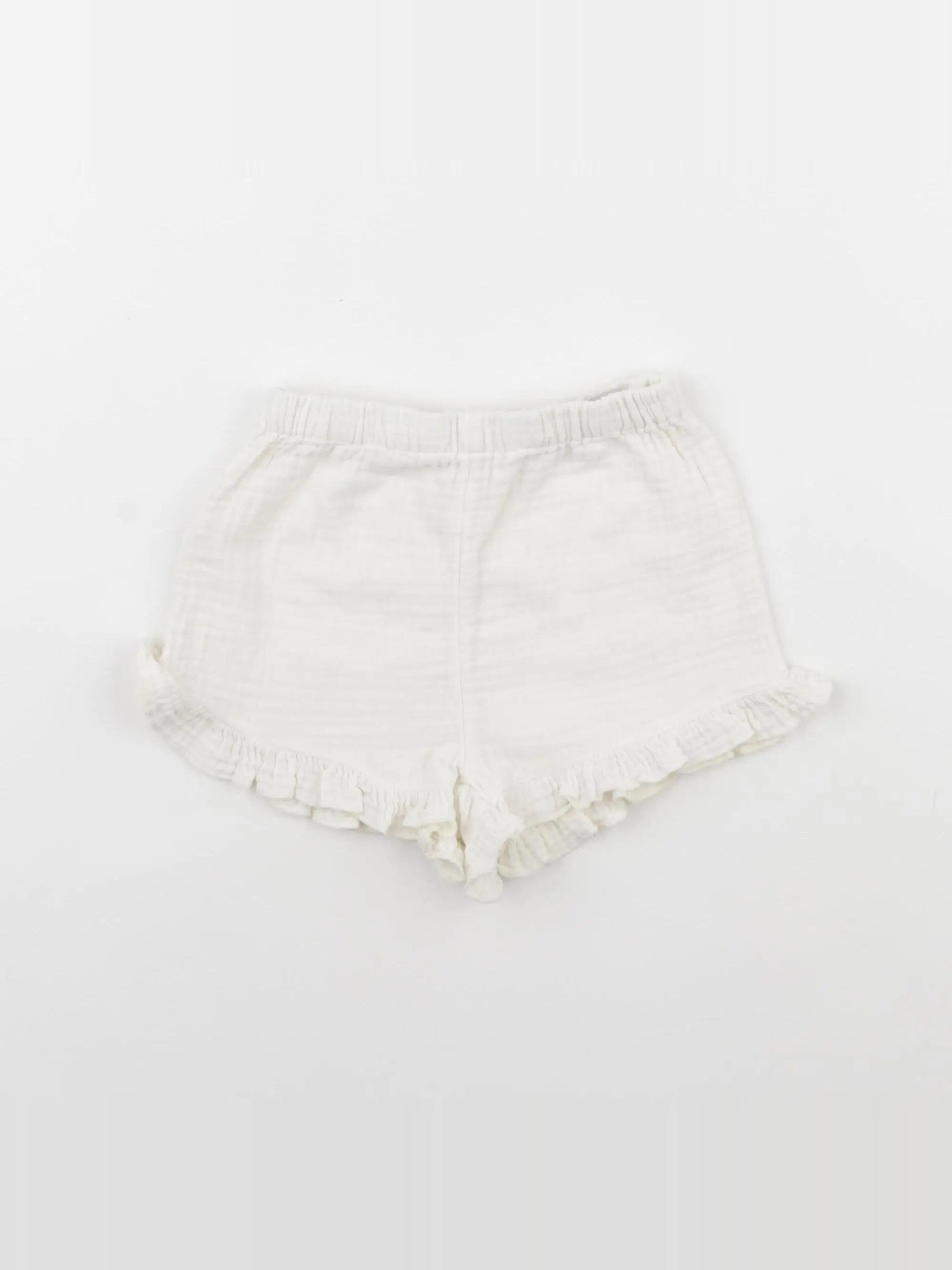 H&M - short blanc - 9/12 mois