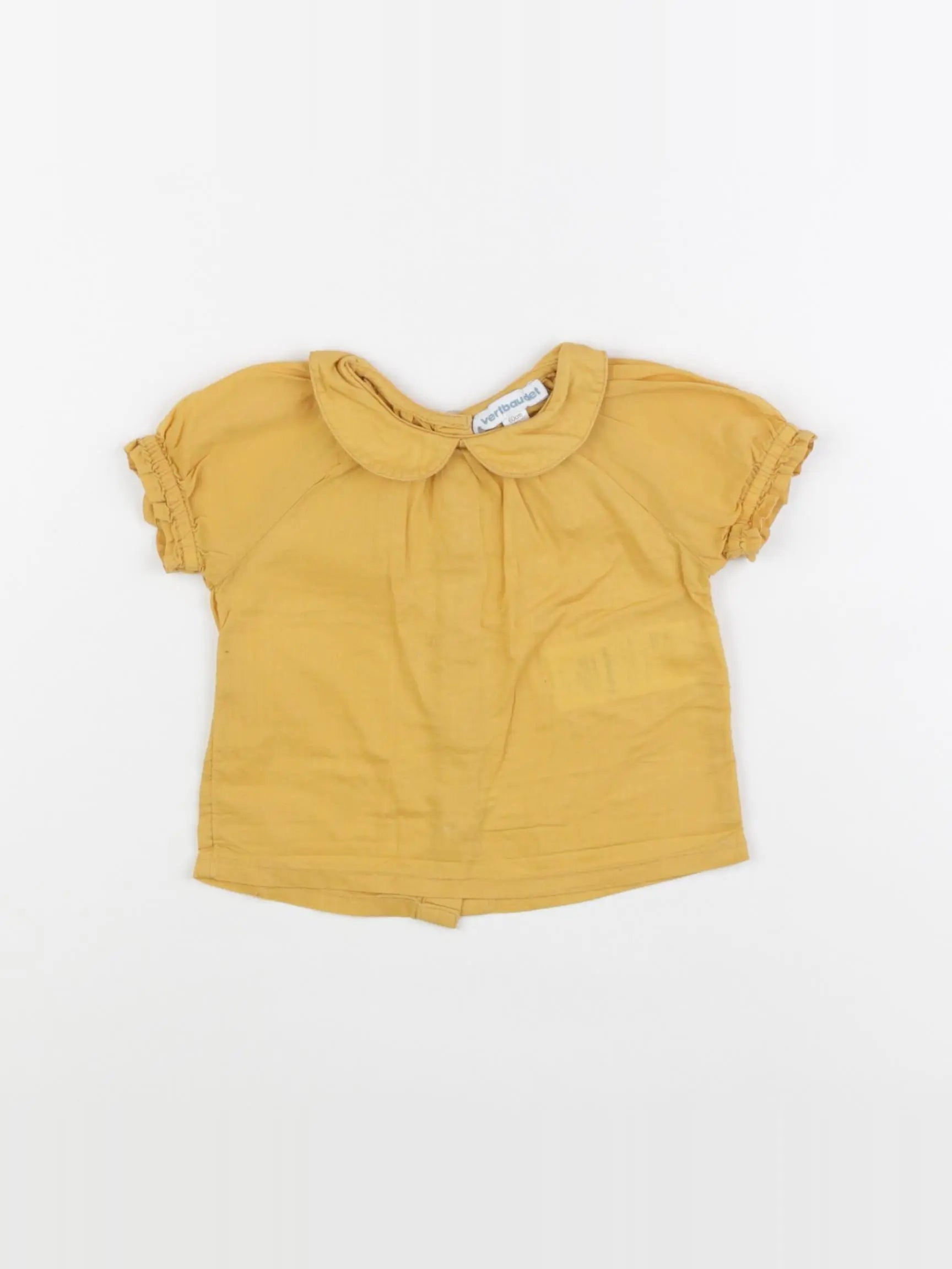Vertbaudet - blouse jaune - 3 mois