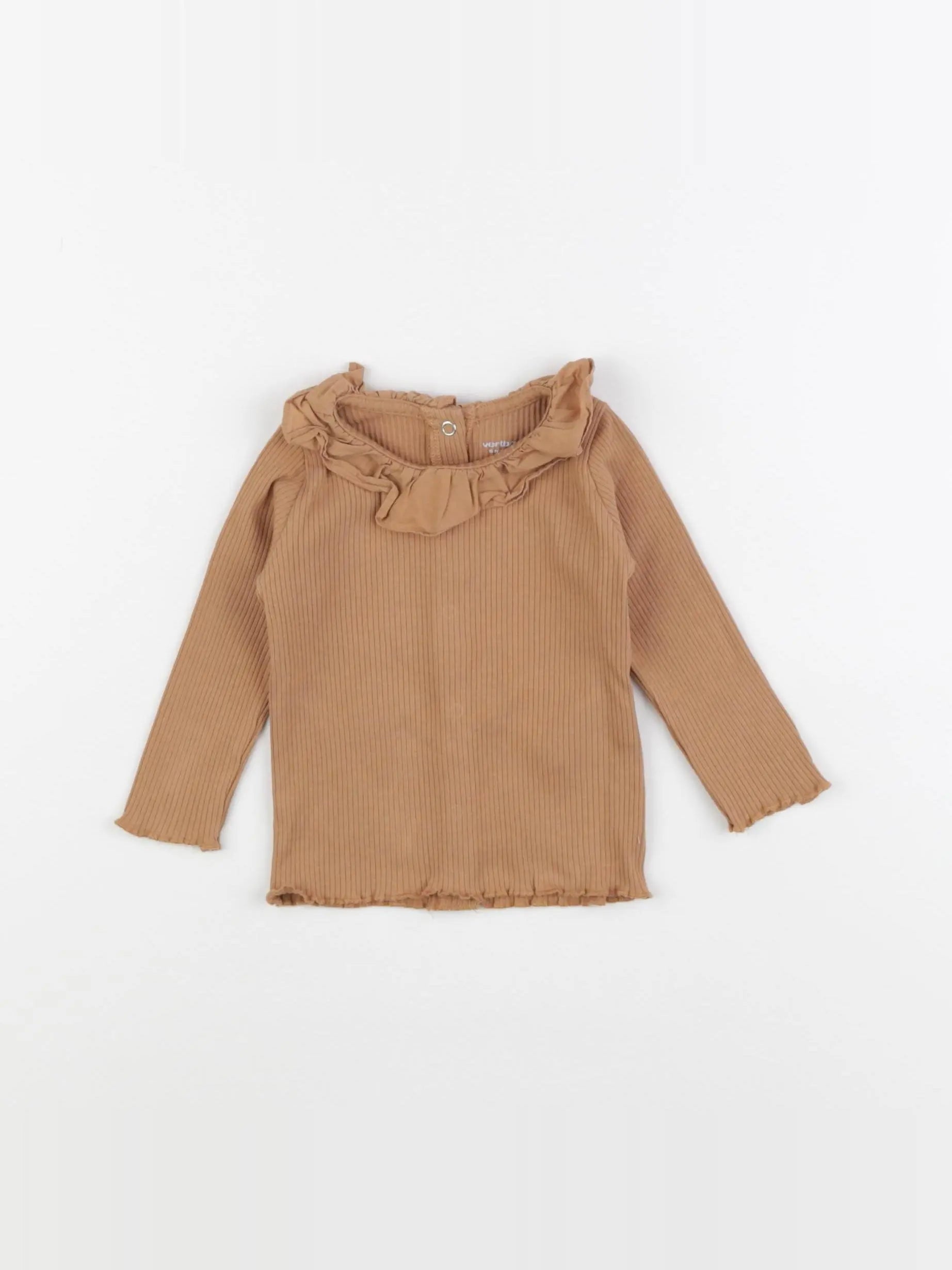 Vertbaudet - tee-shirt marron - 6 mois