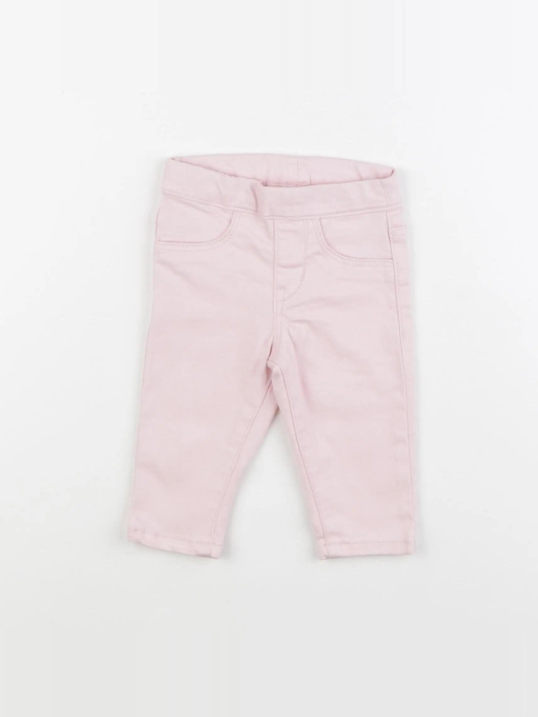 H&M - jegging rose - 6 mois
