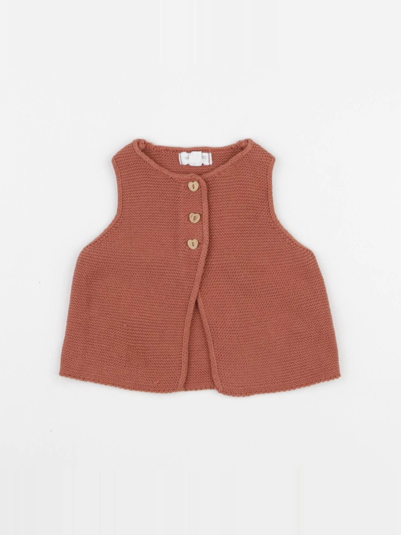 Vertbaudet - gilet marron - 3 mois