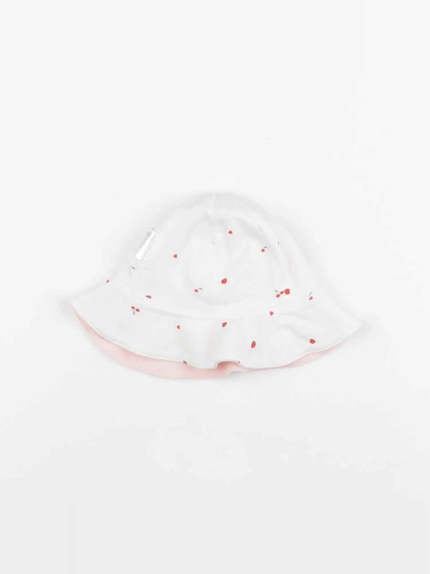 Vertbaudet - chapeau blanc, rose - 3 mois