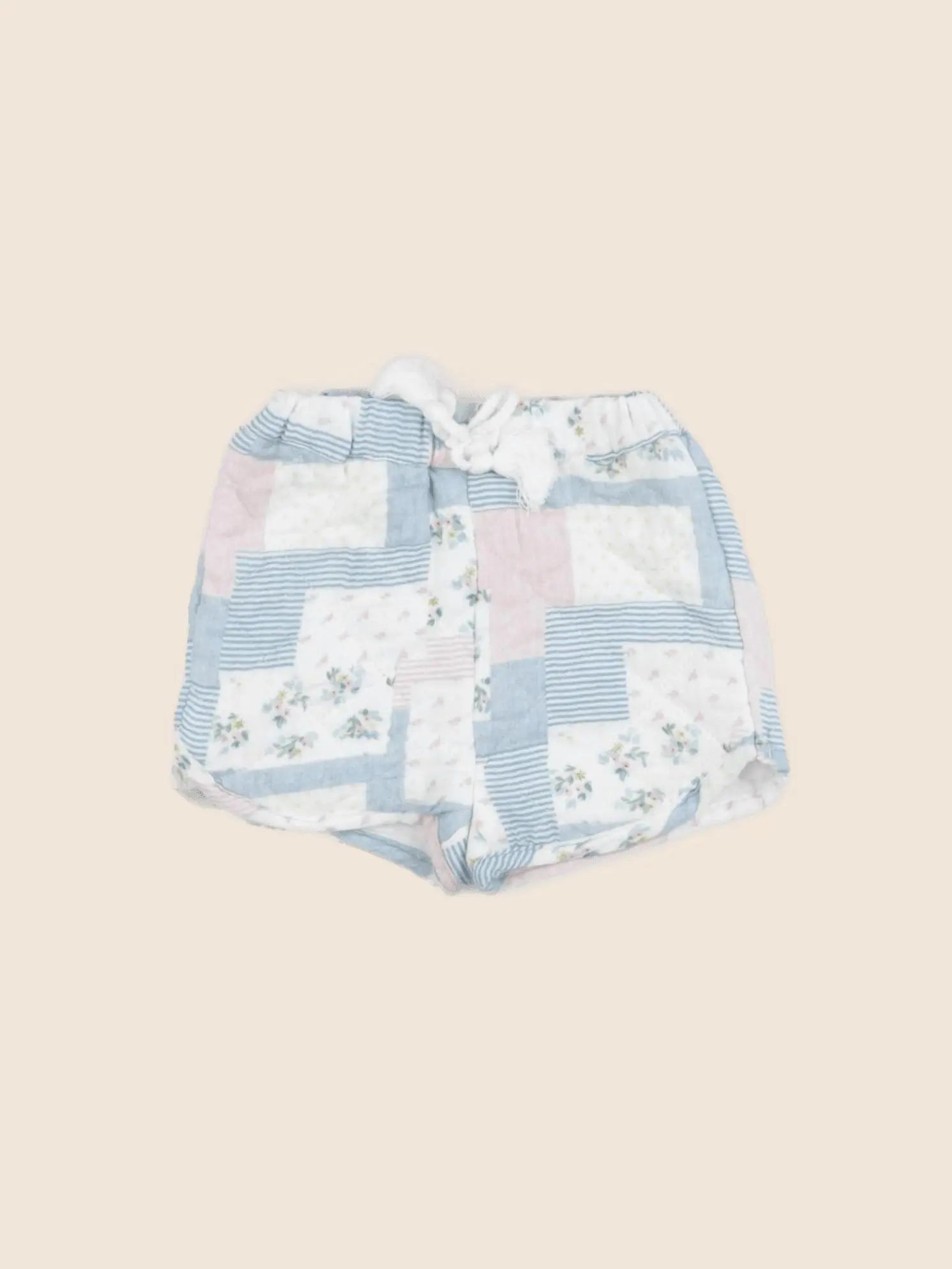 Vertbaudet - short bleu, rose - 3 mois