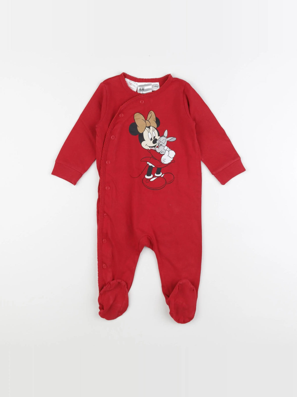H&M - pyjama coton rouge - 9 mois
