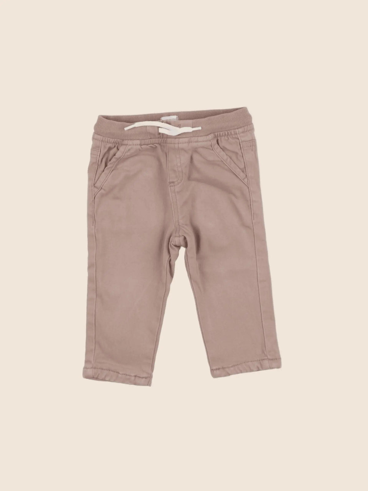 Vertbaudet - pantalon beige - 12 mois