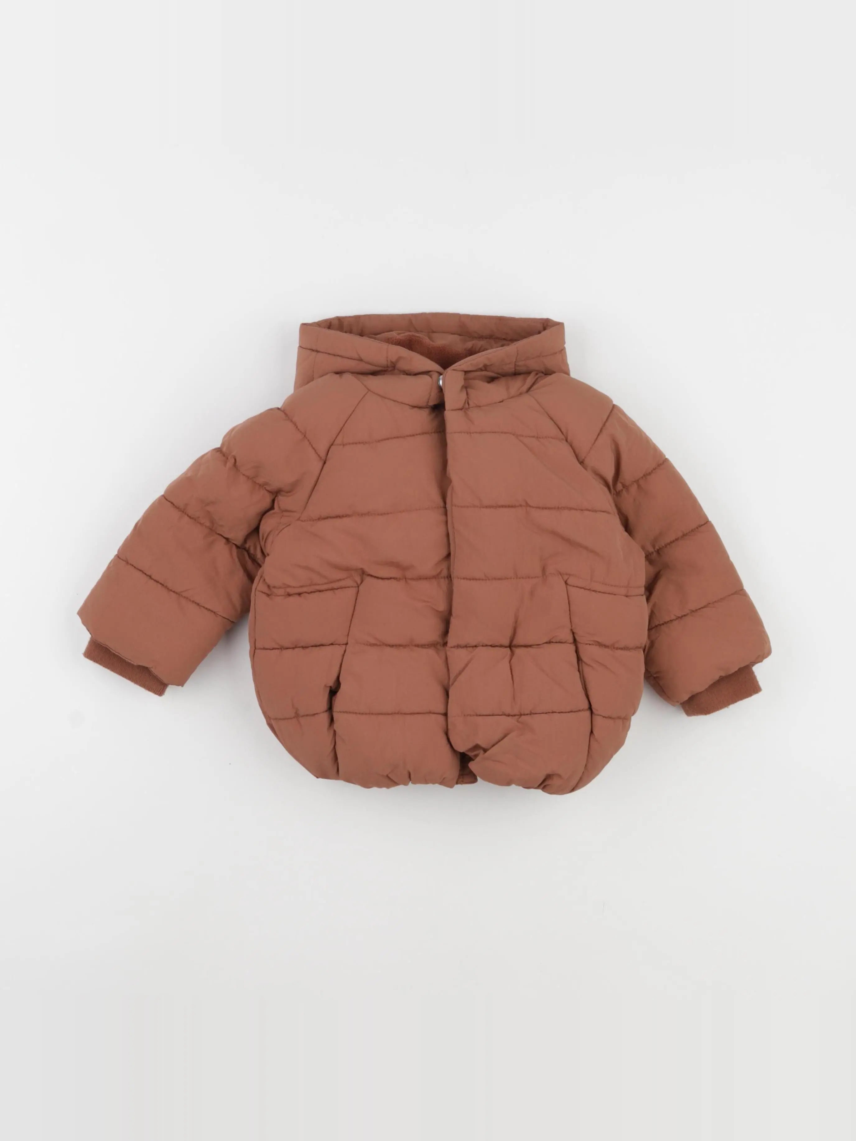 Vertbaudet - doudoune marron - 12 mois