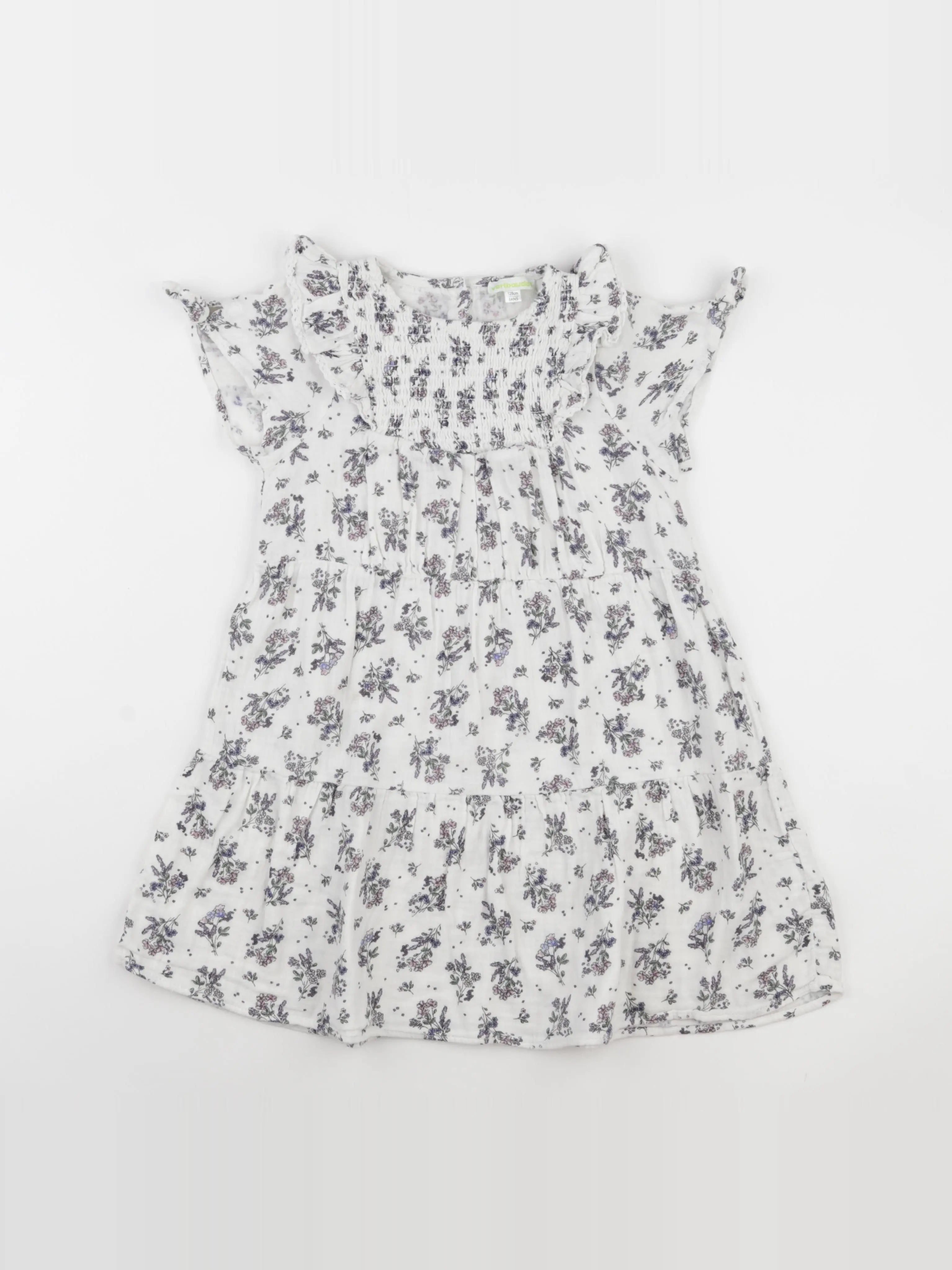 Vertbaudet - robe blanc - 8 ans