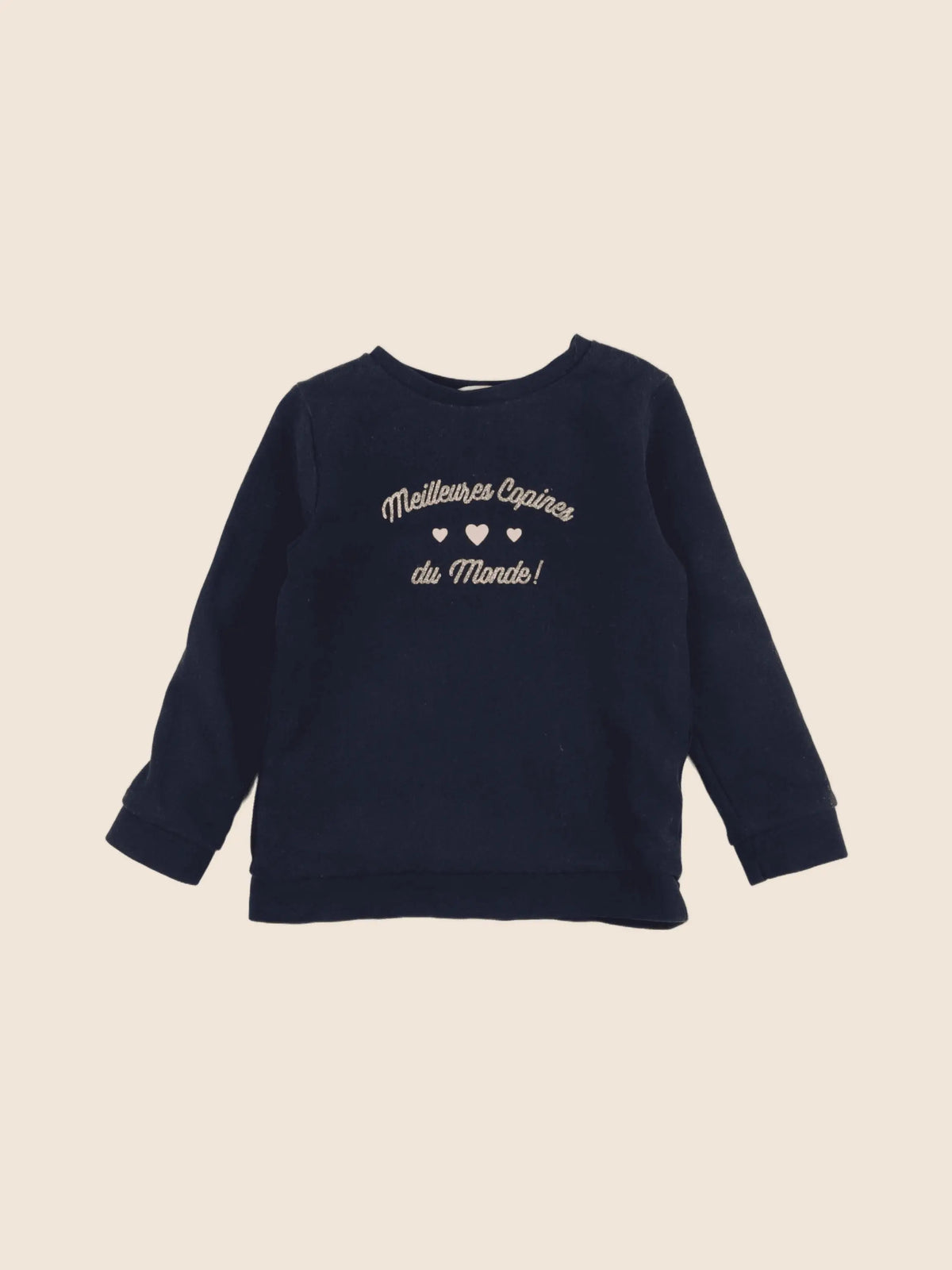 Vertbaudet - sweat bleu - 4 ans