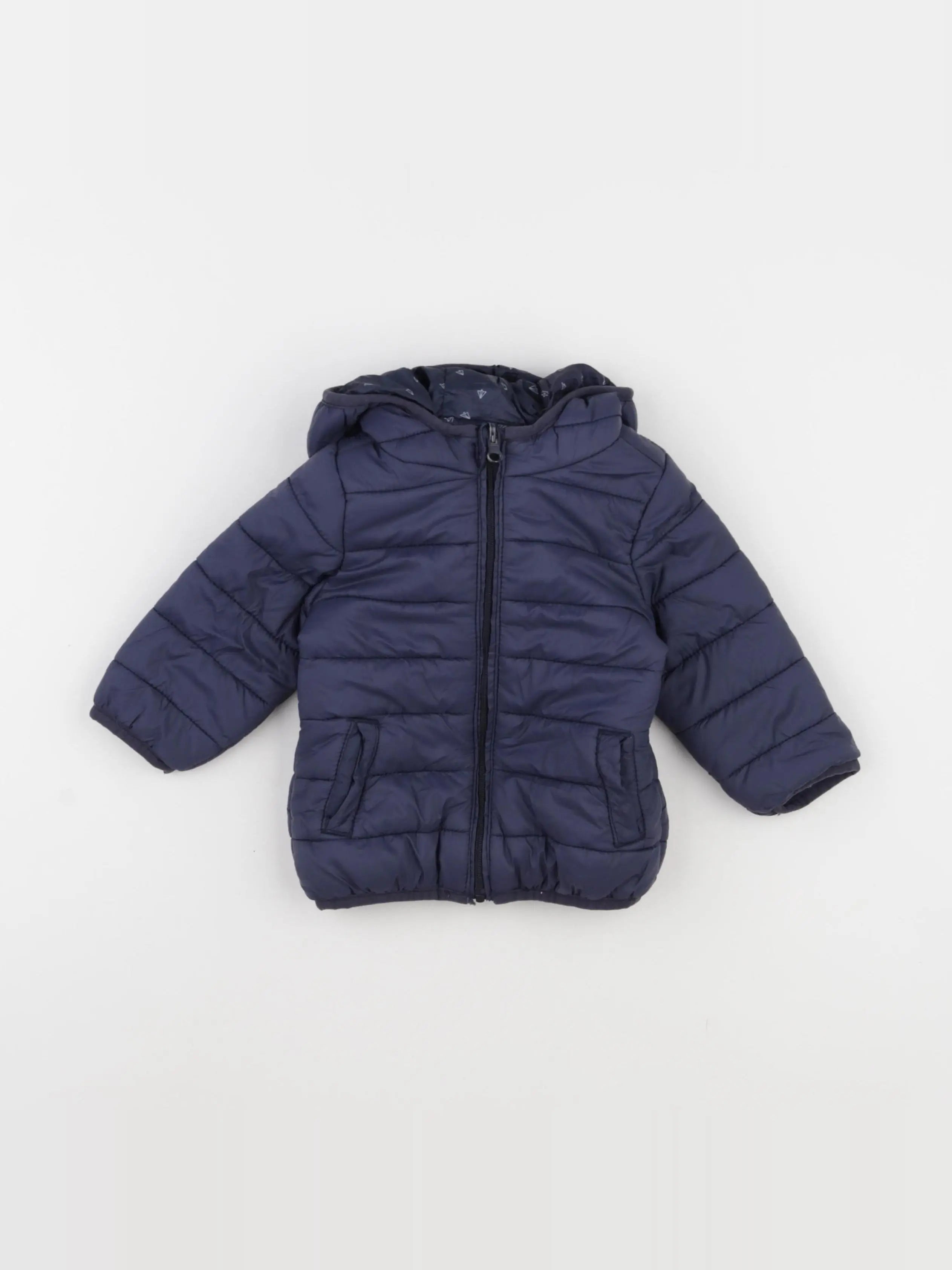 Tape à l'oeil - doudoune bleu - 9 mois