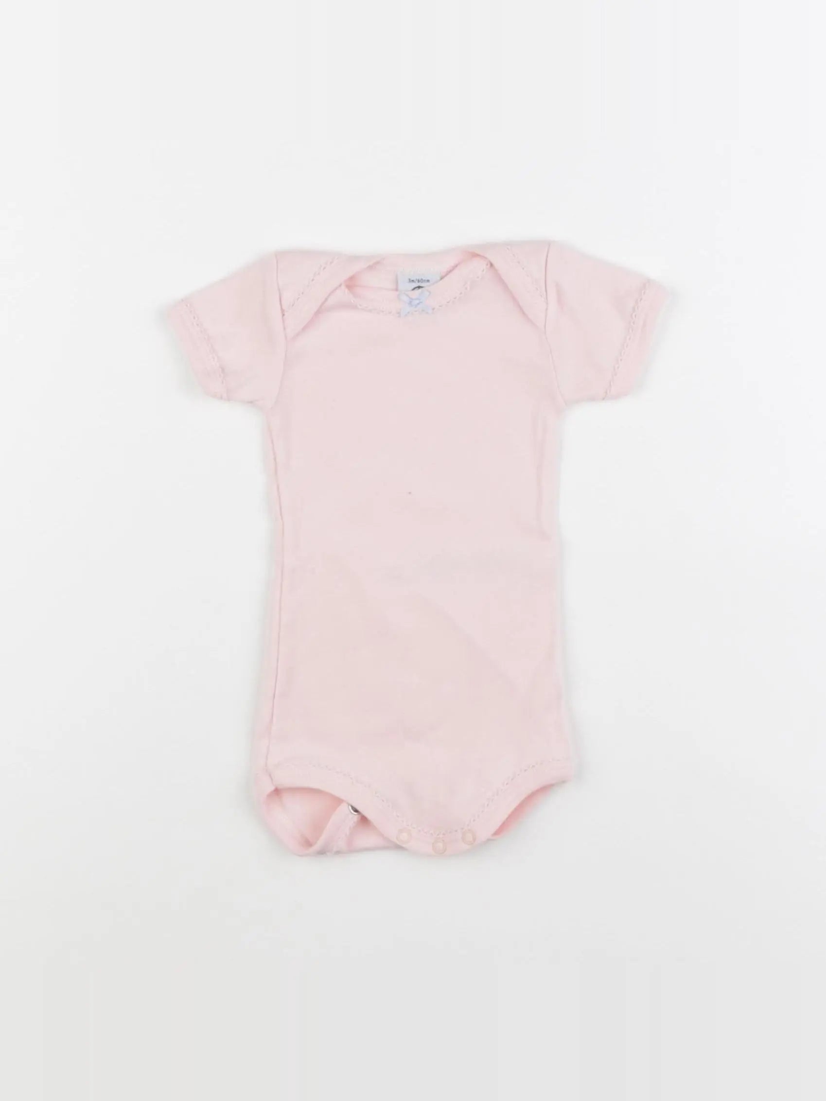 Petit Bateau - body rose - 3 mois