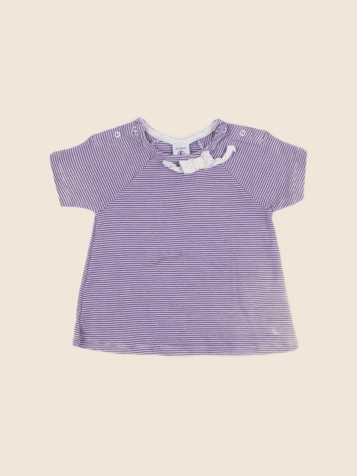 Petit Bateau - tee-shirt violet - 24 mois