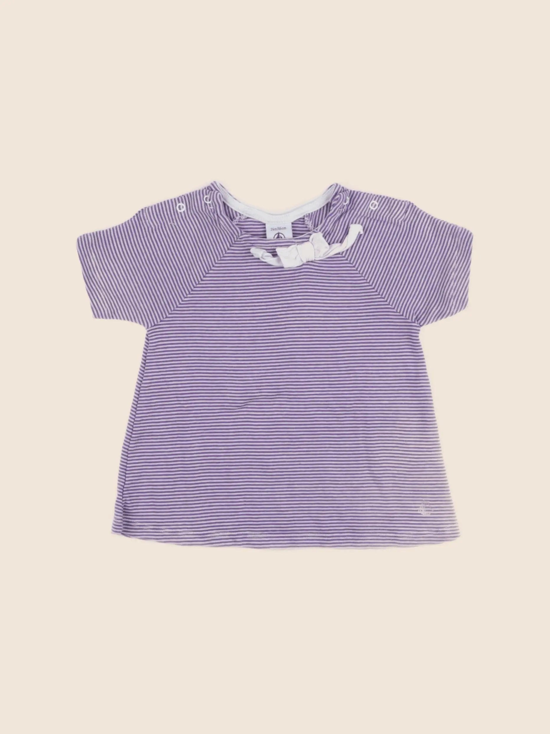 Petit Bateau - tee-shirt violet - 24 mois