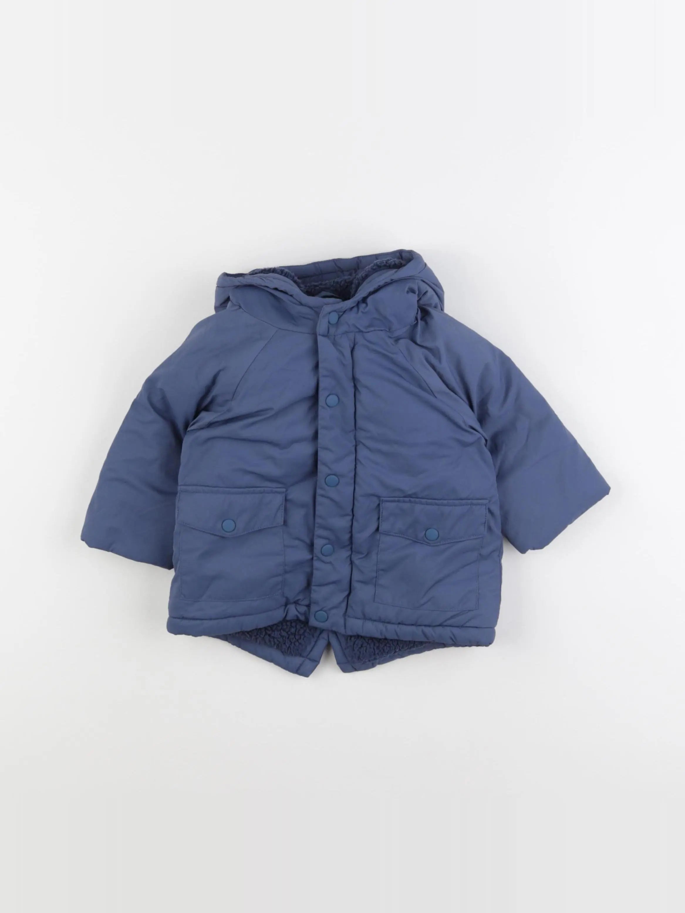 Vertbaudet - doudoune bleu - 6 mois