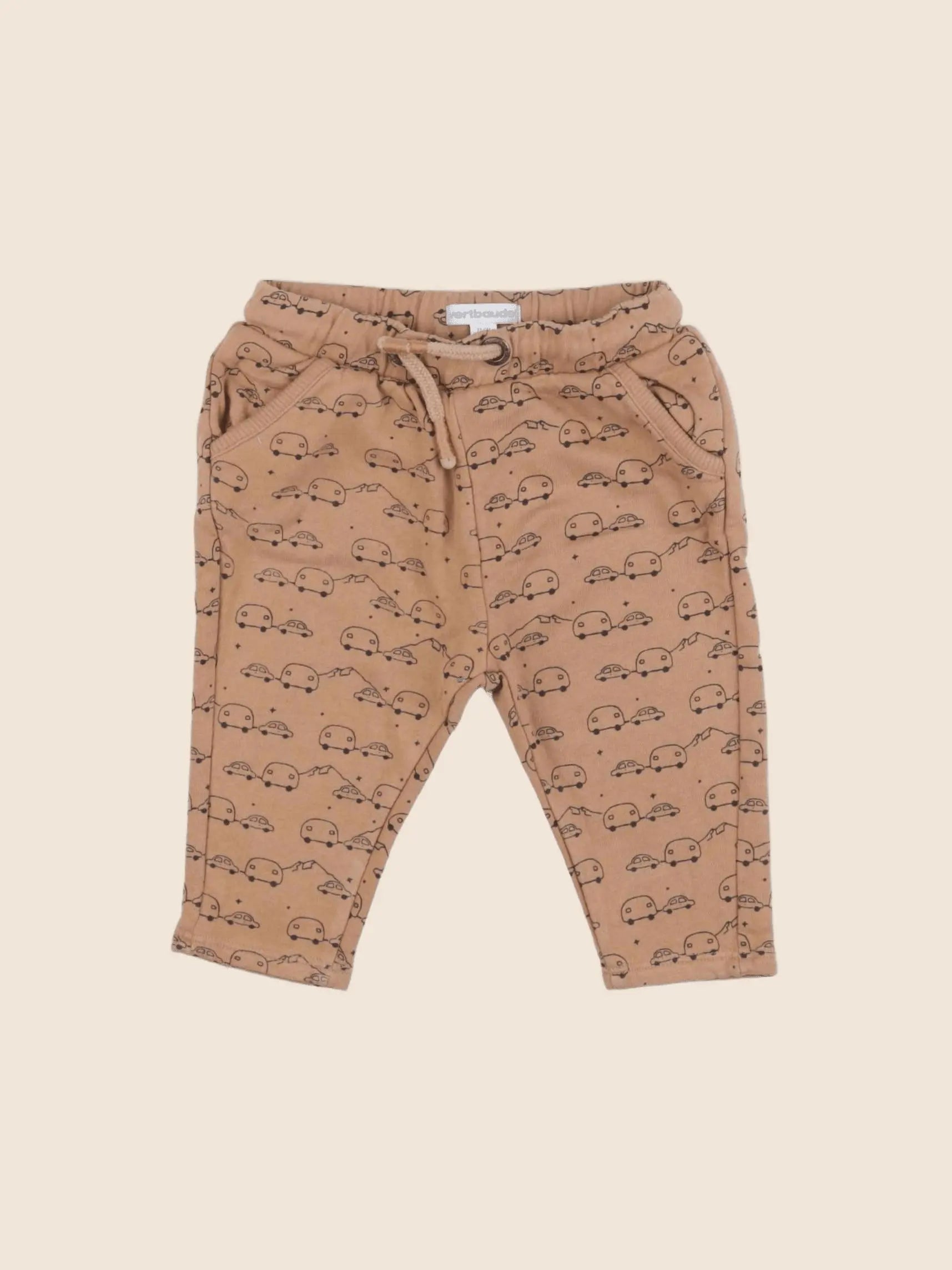 Vertbaudet - jogging marron - 9 mois