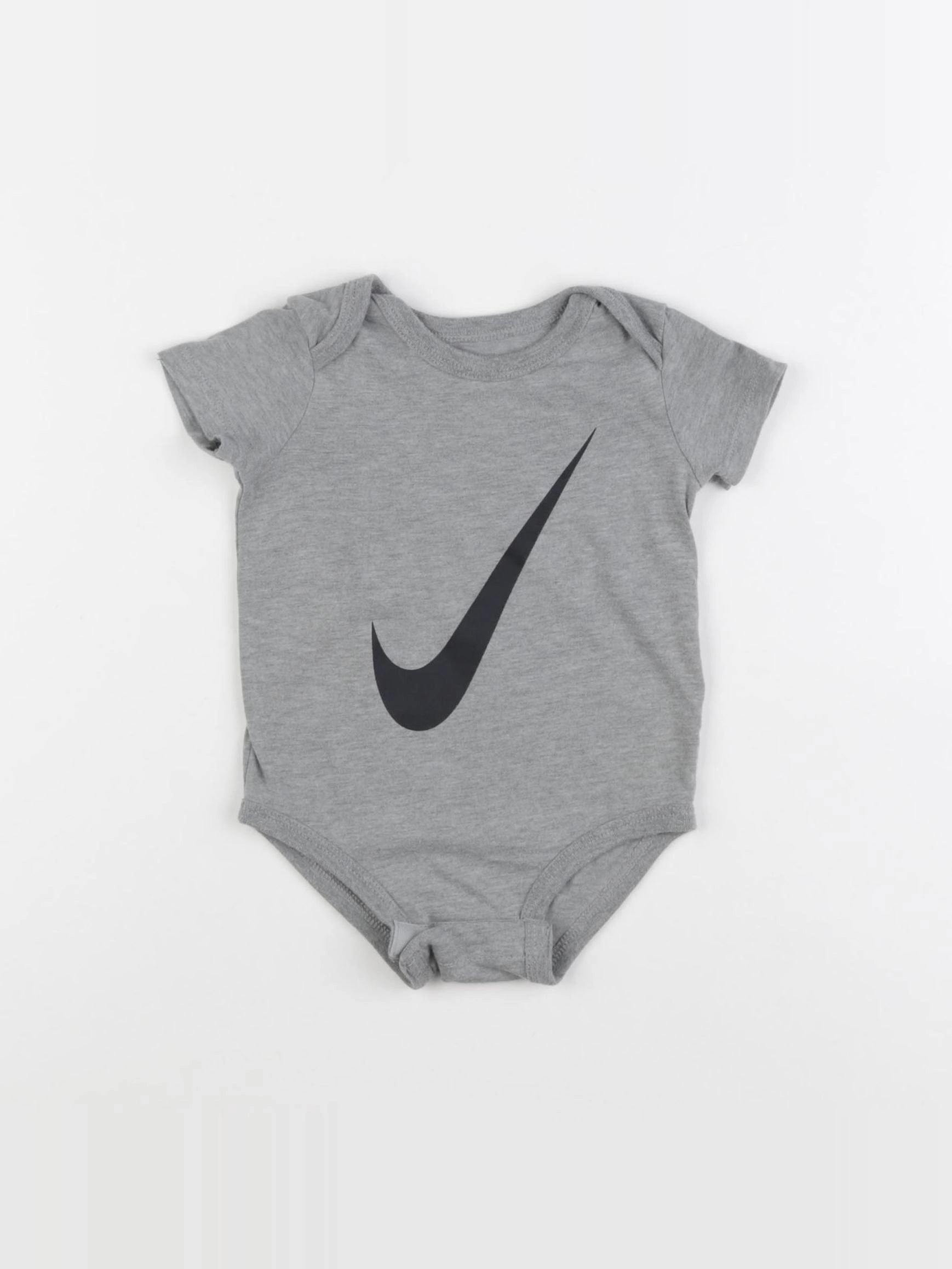 Nike - body gris - 0/6 mois