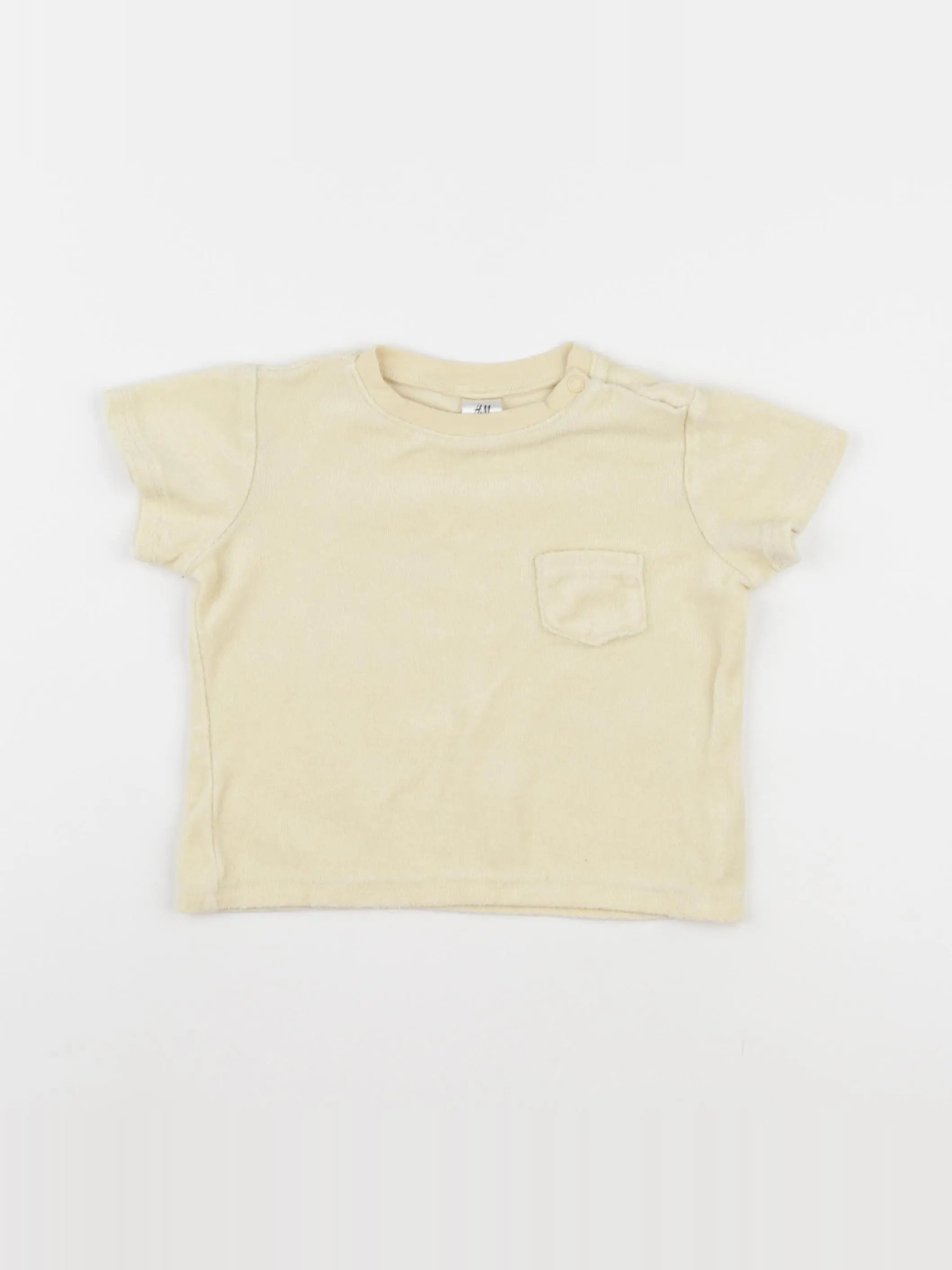 H&M - tee-shirt jaune - 12/18 mois