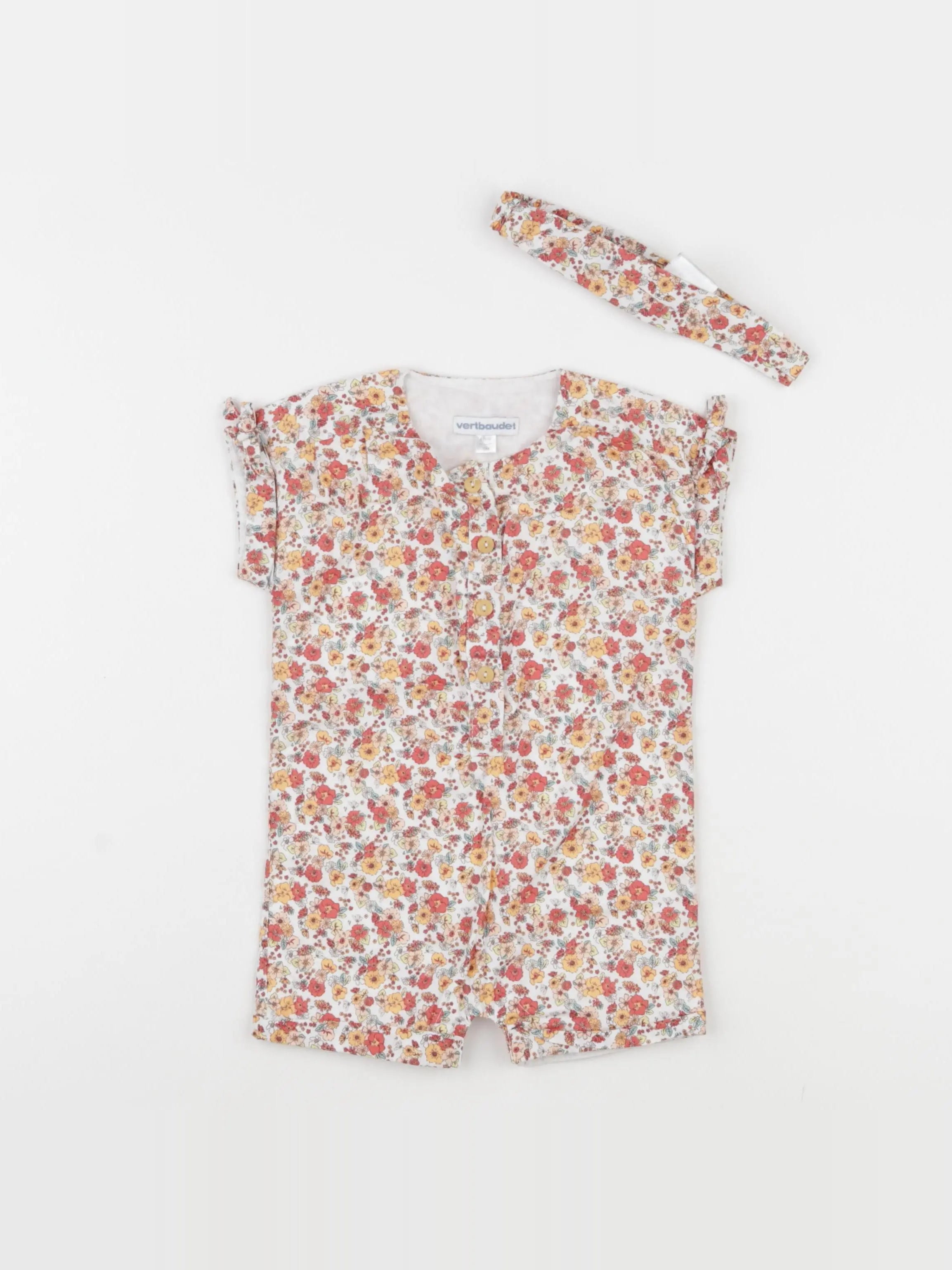 Vertbaudet - ensemble multicolore - 6 mois