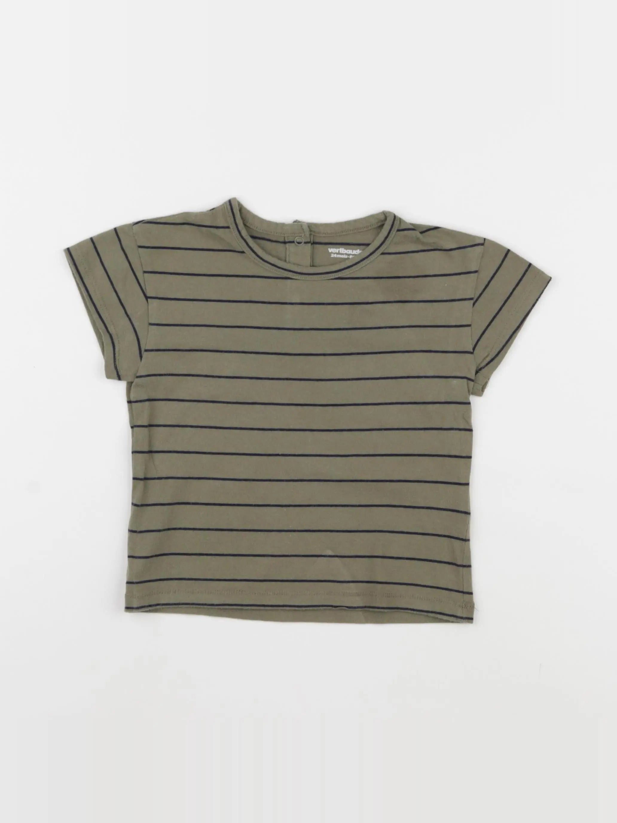 Vertbaudet - tee-shirt vert - 24 mois