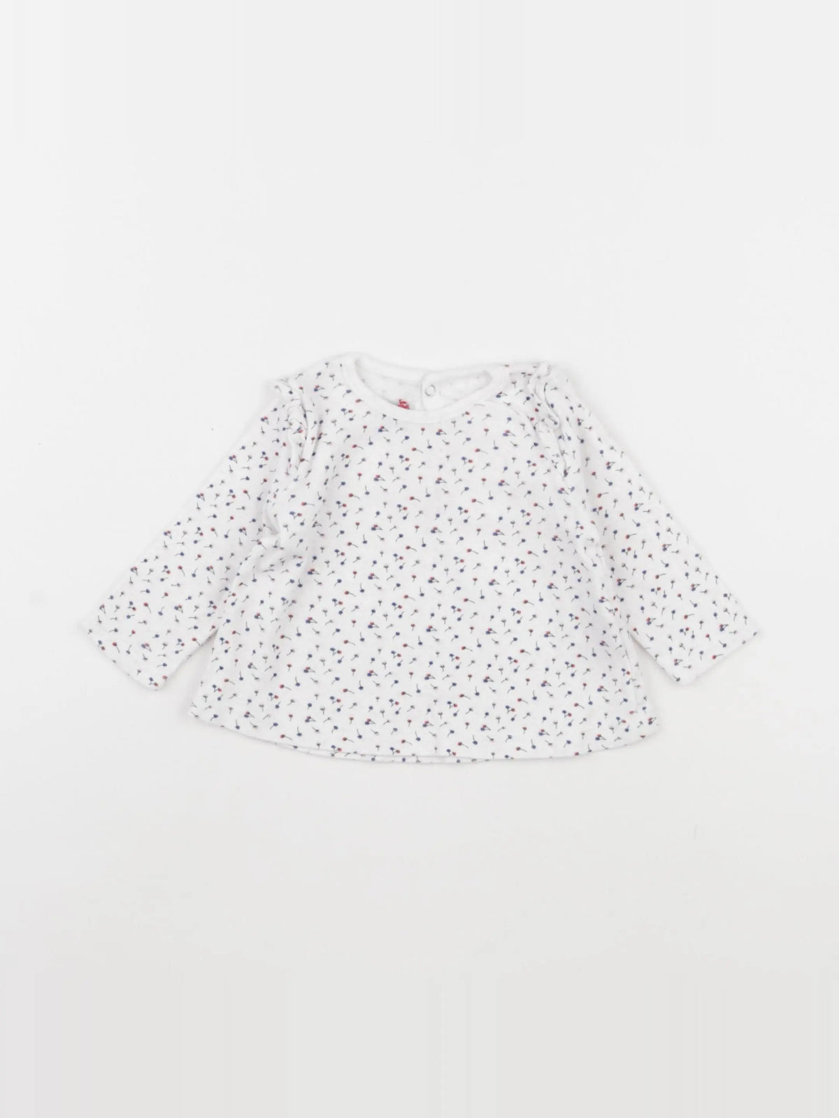 Petit Bateau - tee-shirt blanc - 6 mois