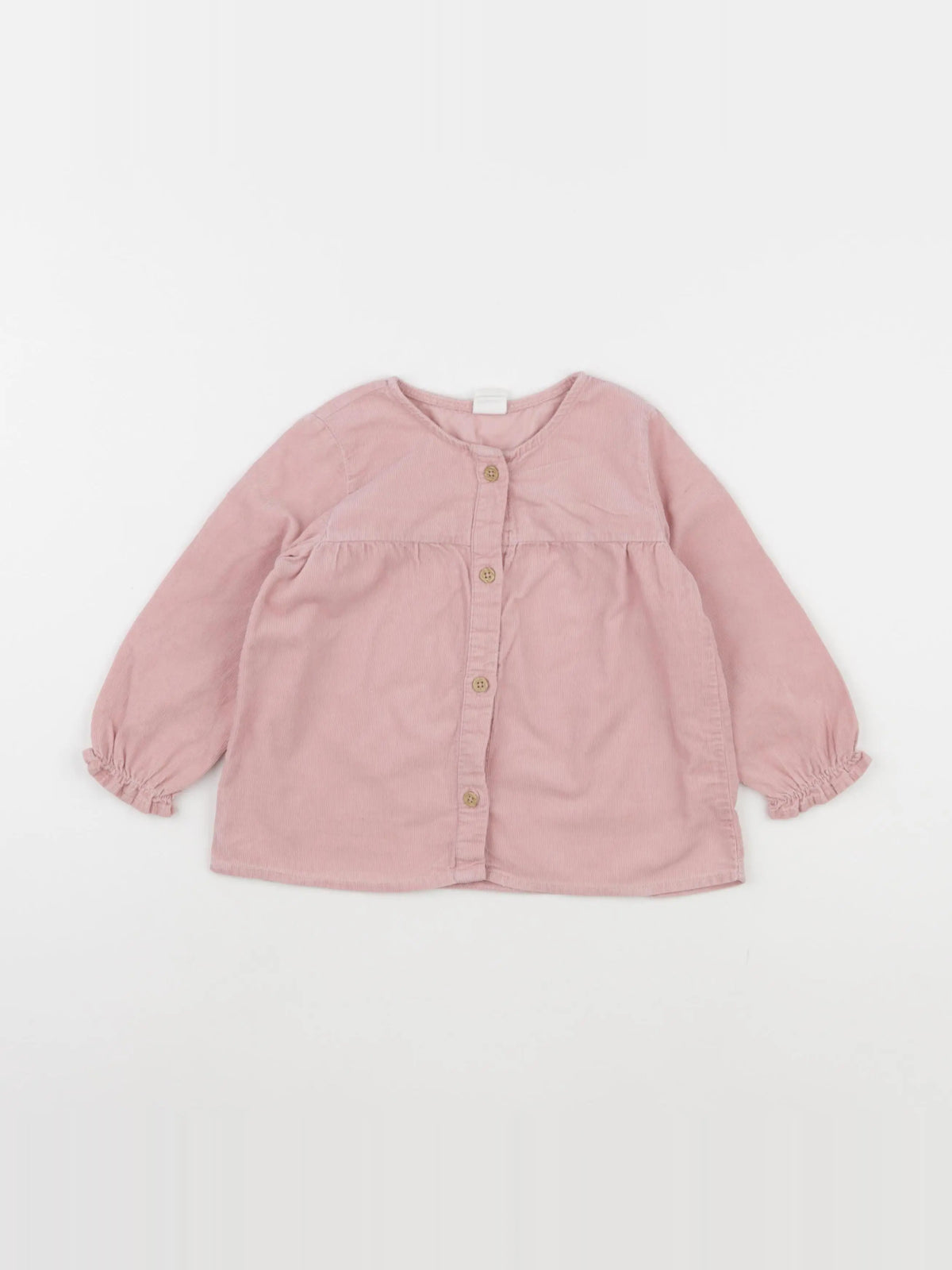 H&M - blouse rose - 12/18 mois