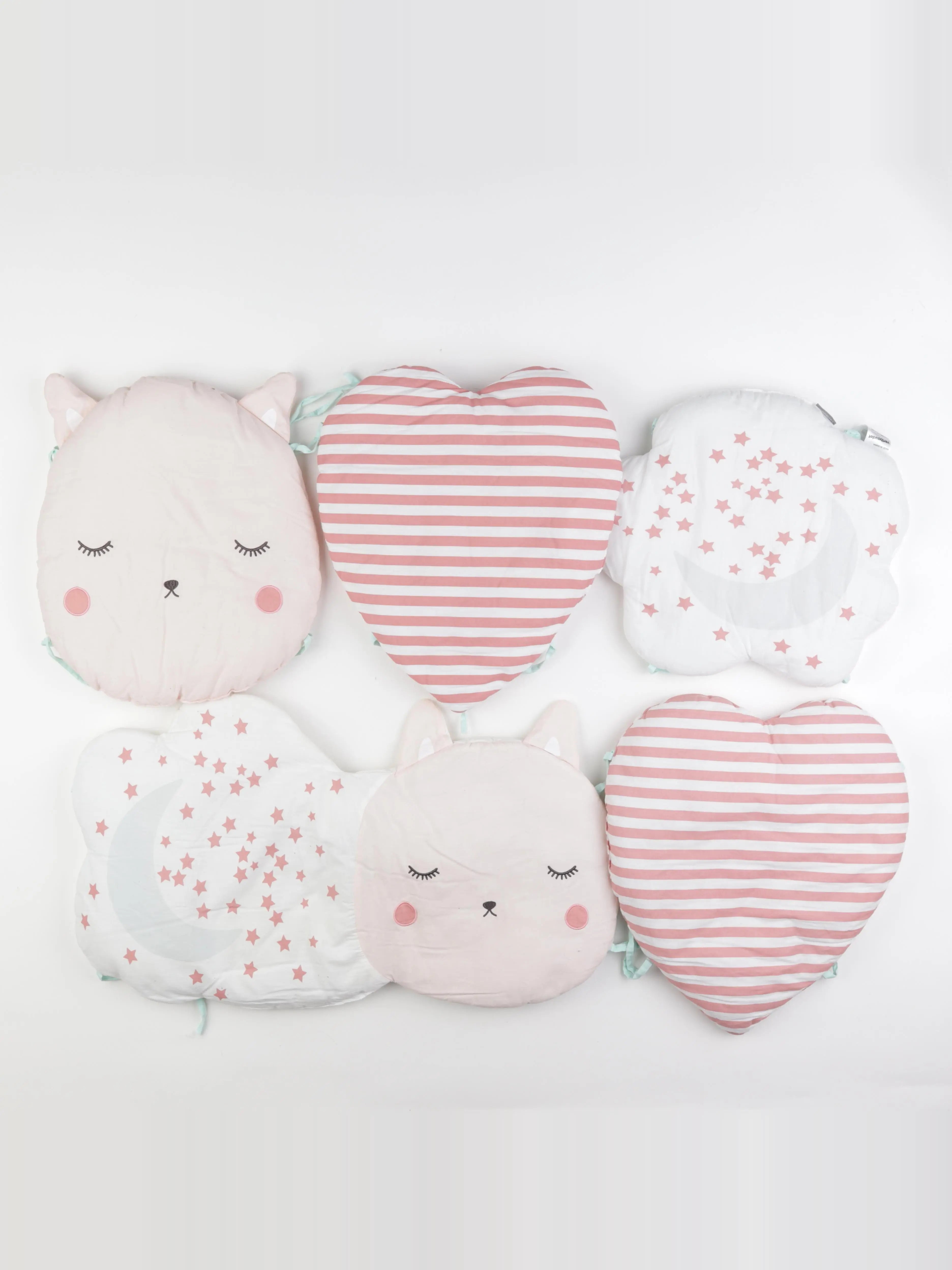 Vertbaudet - tour de lit rose, blanc - 