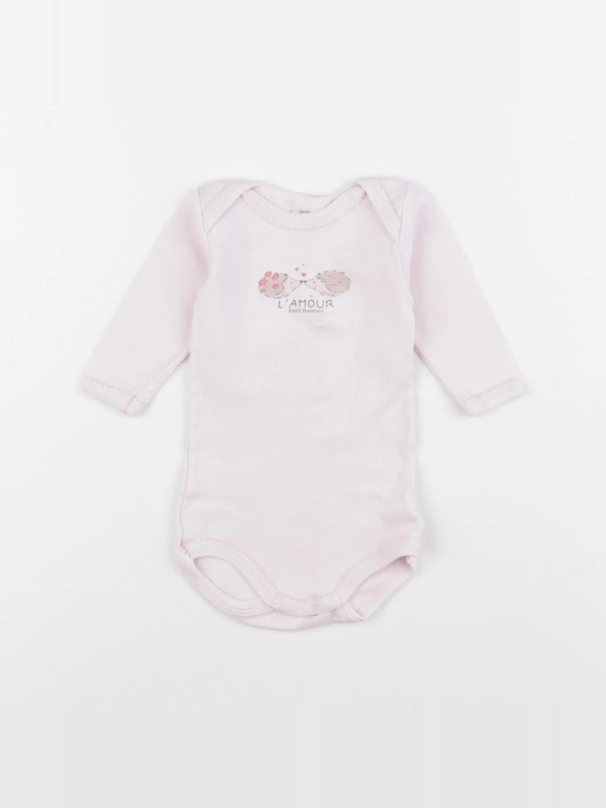 Petit Bateau - body rose - 3 mois